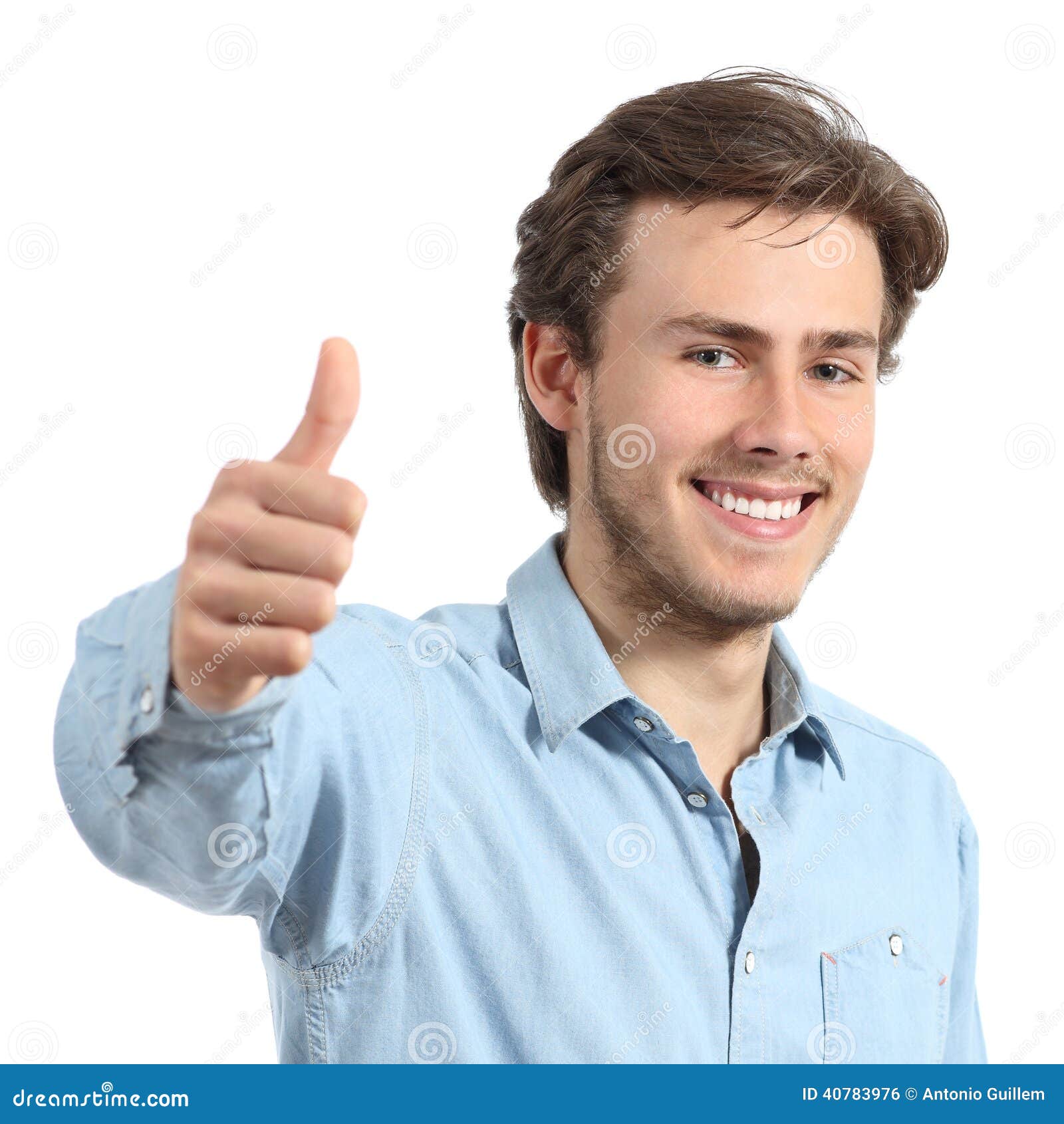 Smiling Man With Thumbs Up