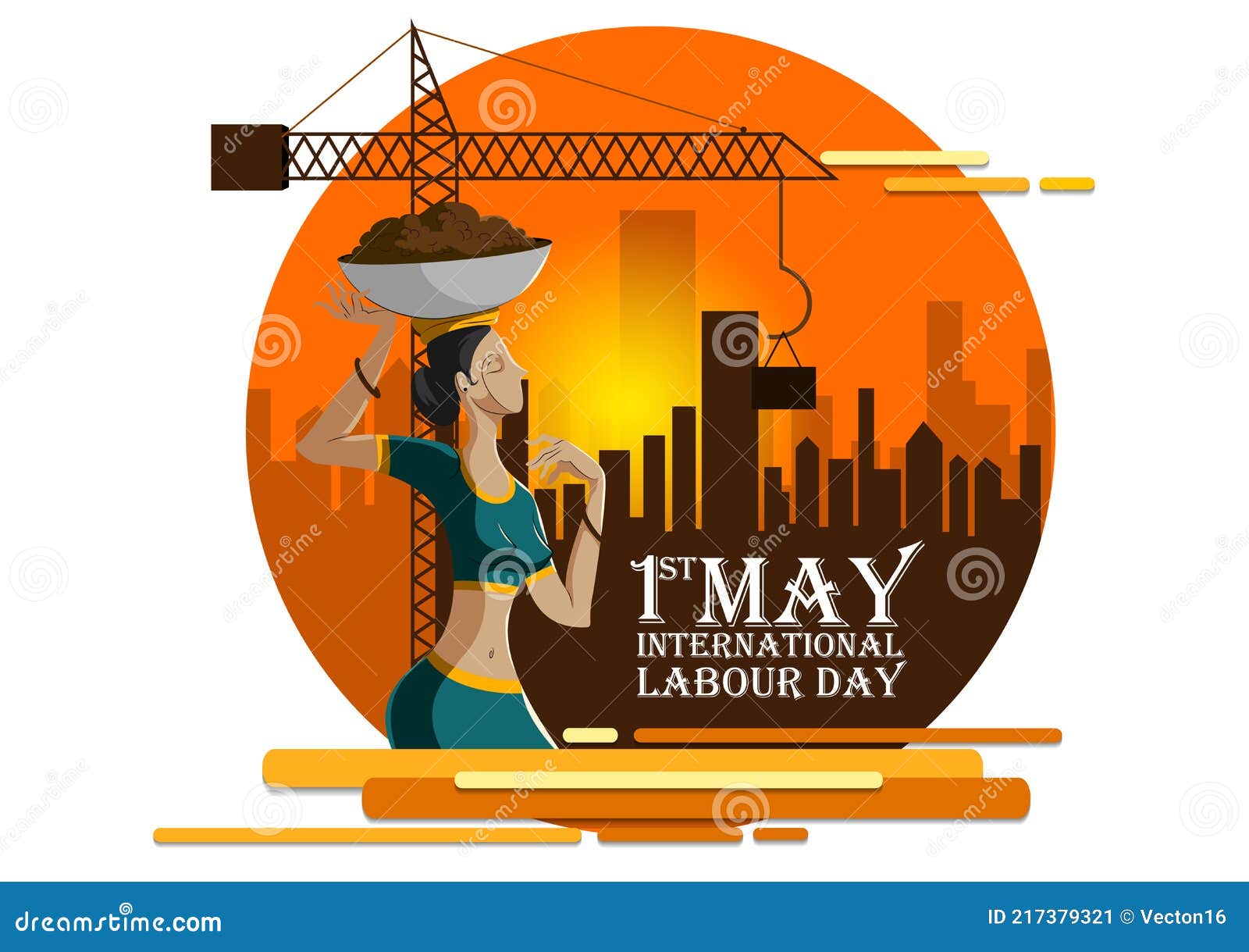 Happy May Day Knows As Internation Worker S Day or Labour Day Stock