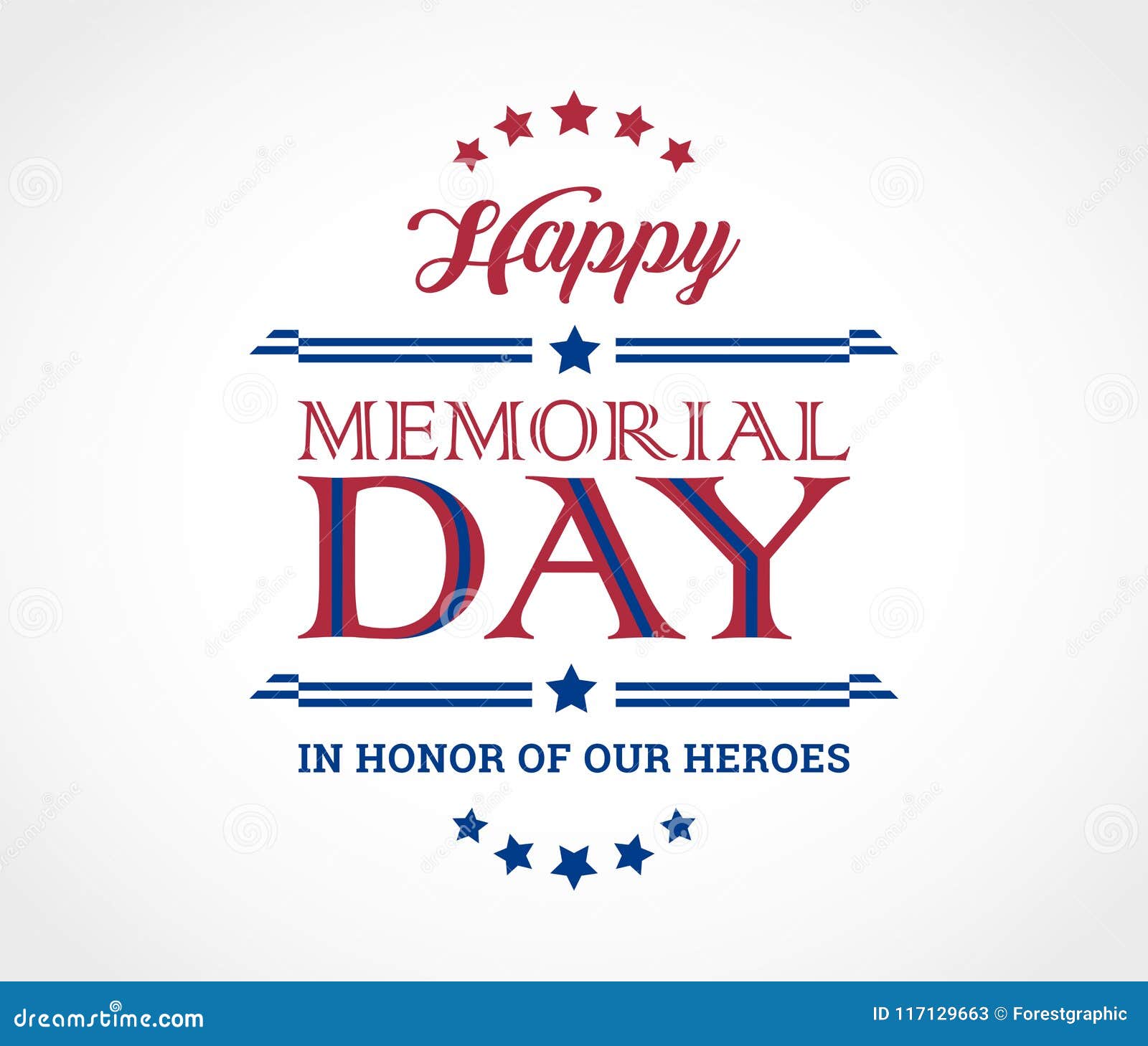 happy memorial day background with text in honor of our heroes -