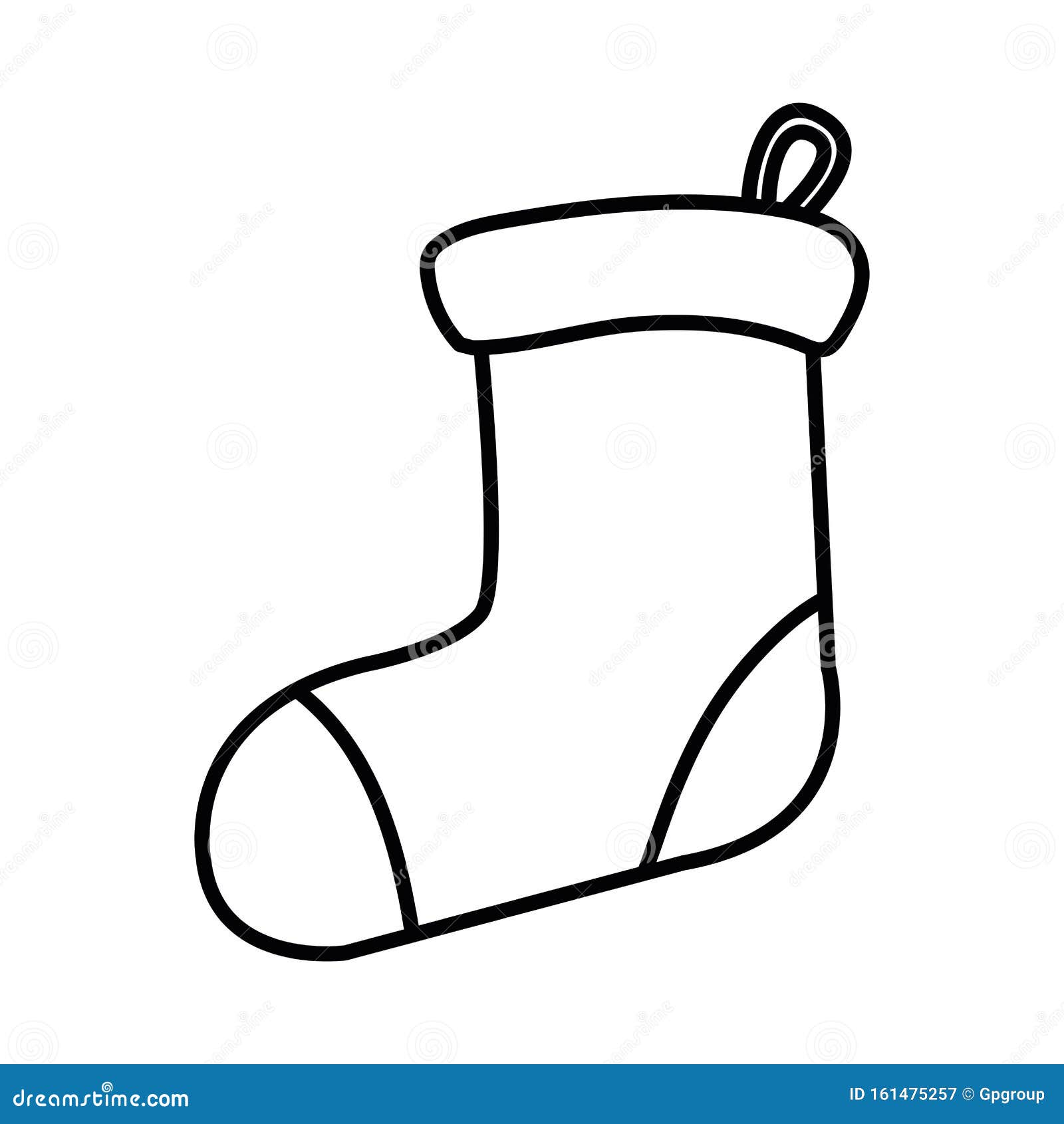 Happy Merry Christmas Sock Icon Stock Vector - Illustration of ...