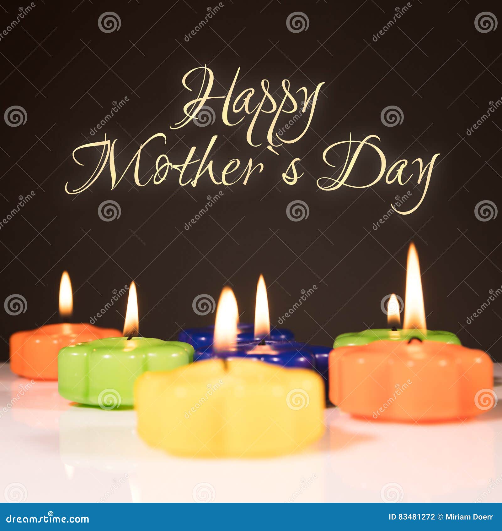 Happy mother`s day stock photo. Image of holiday, candles 83481272
