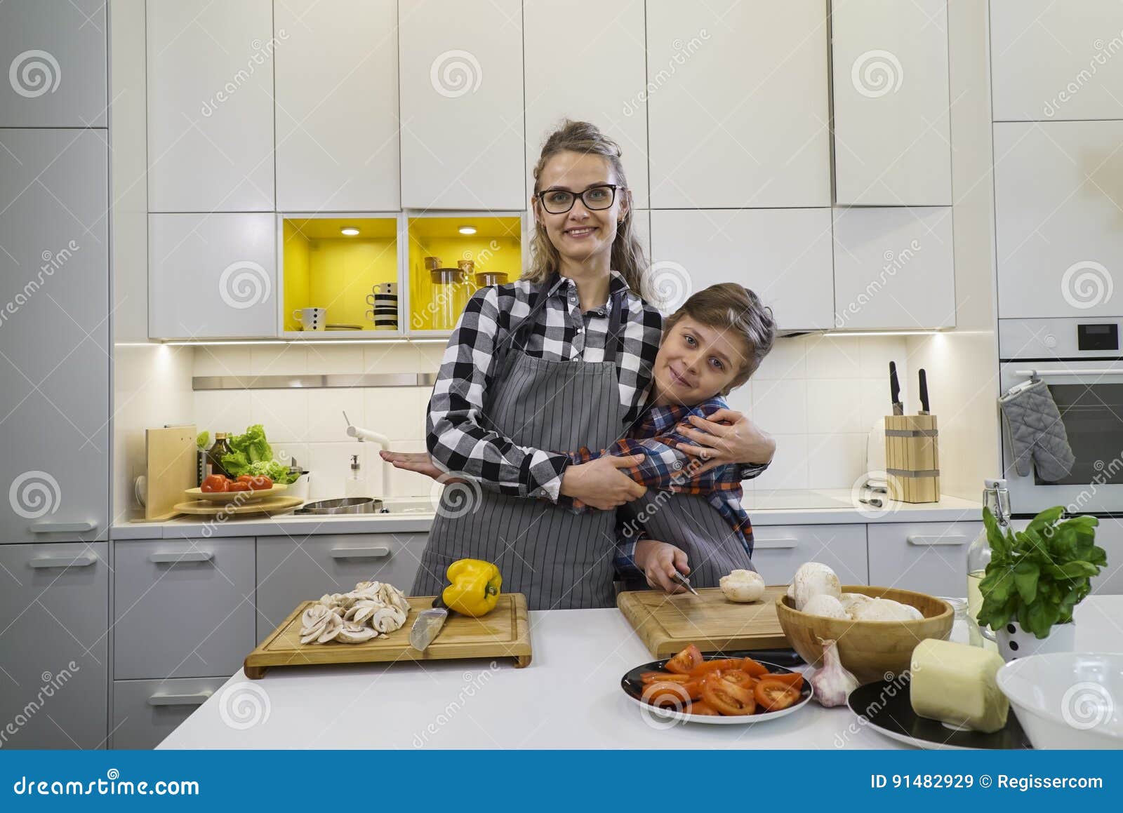 Mom Son Kitchen Telegraph