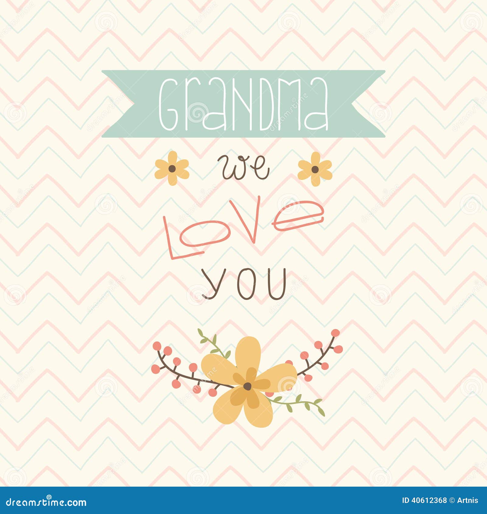 Download Happy Mothers Day Card. Card For Grandma Stock Vector ...