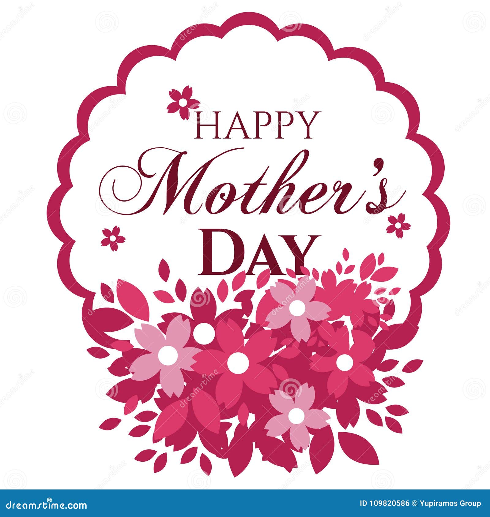 Download Happy mothers day card stock vector. Illustration of sign ...