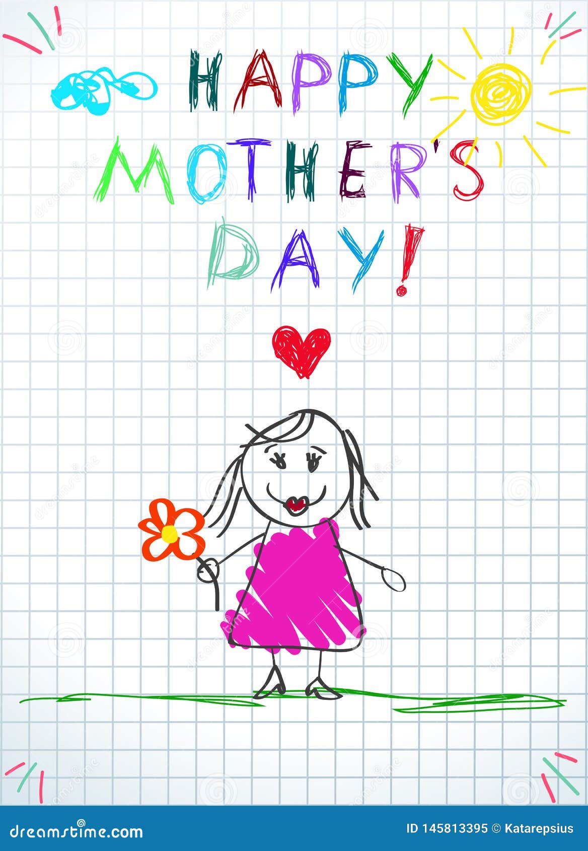 Full Size Of Drawing - Mothers Day Flowers Drawings - Free Transparent PNG  Clipart Images Download