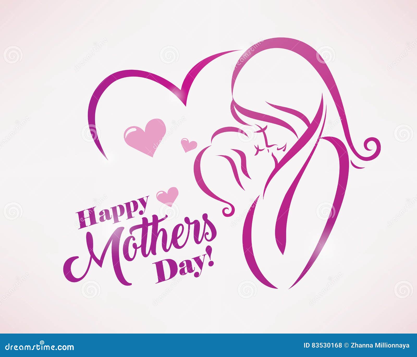 happy mothers day greeting card template