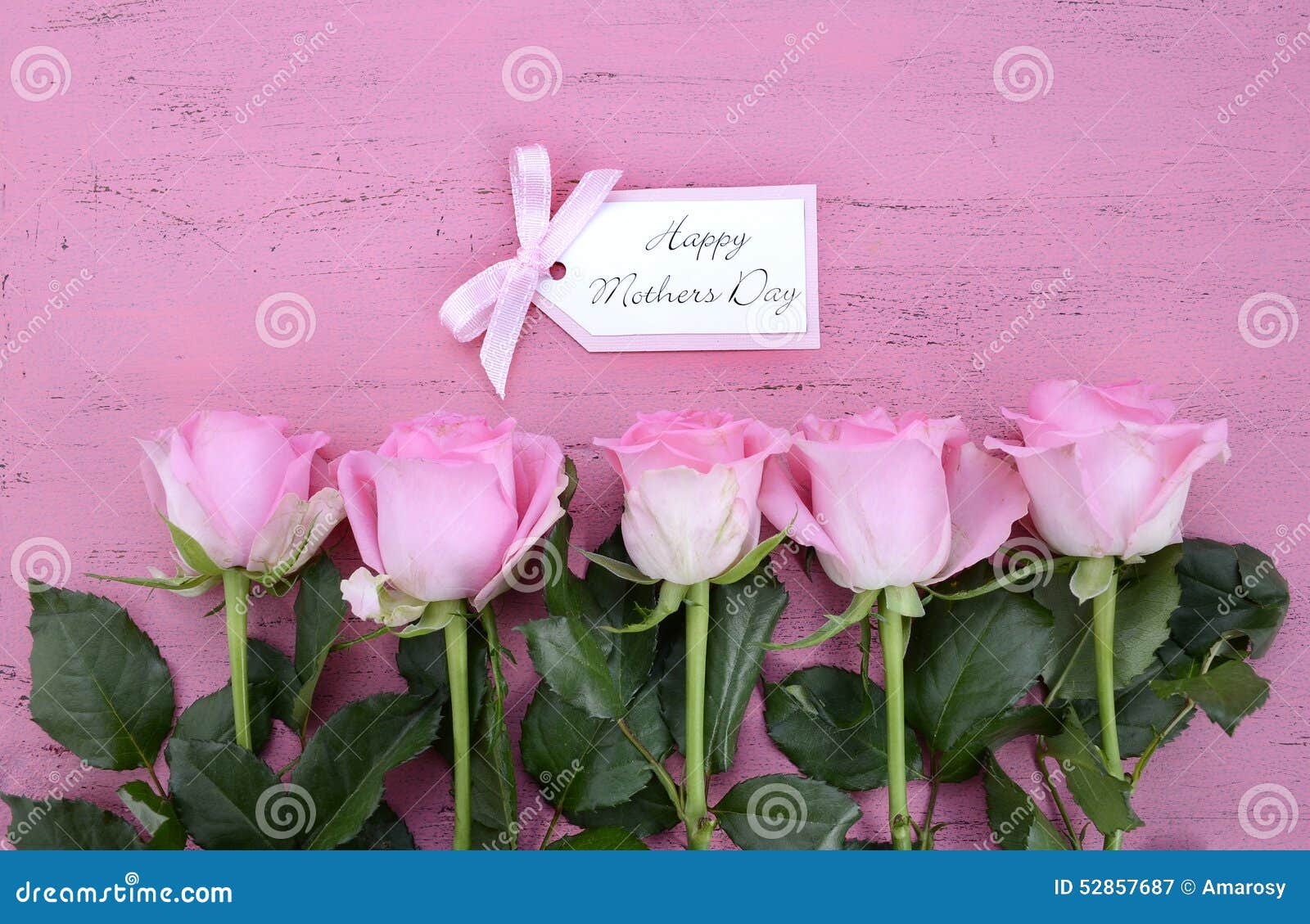 happy mothers day pink roses and tea.