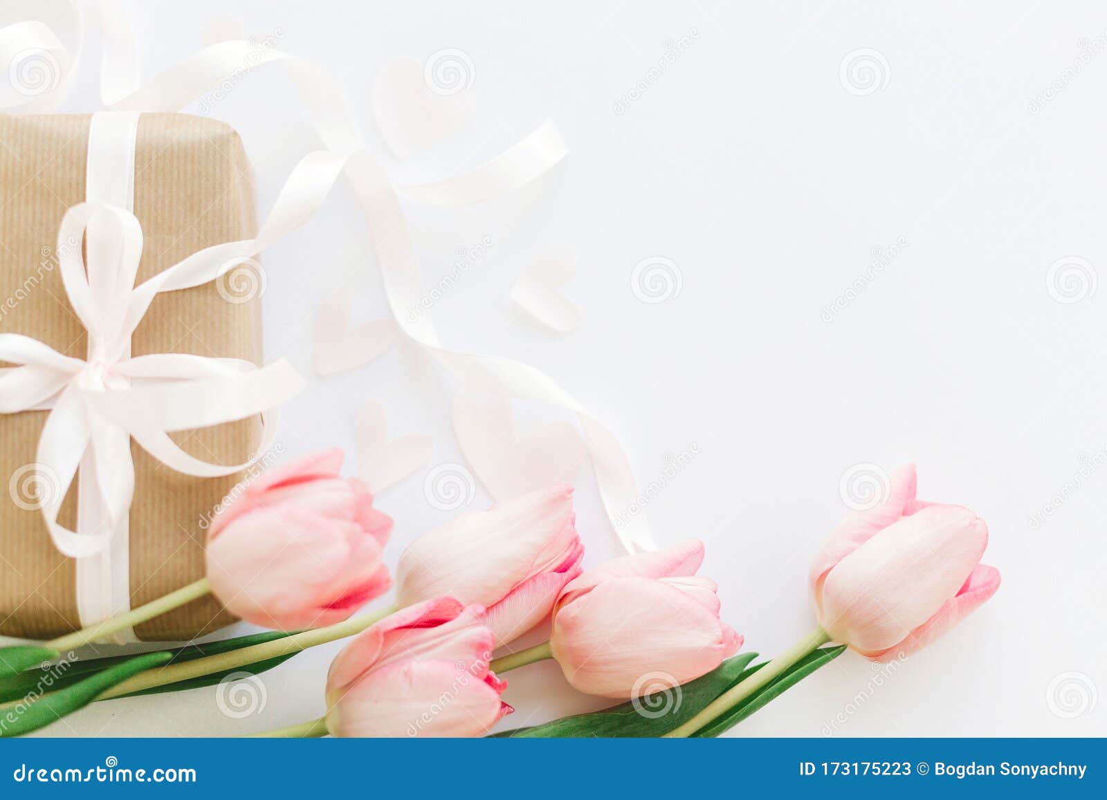 Elegant Pink Ribbon Gift Box with White Florals