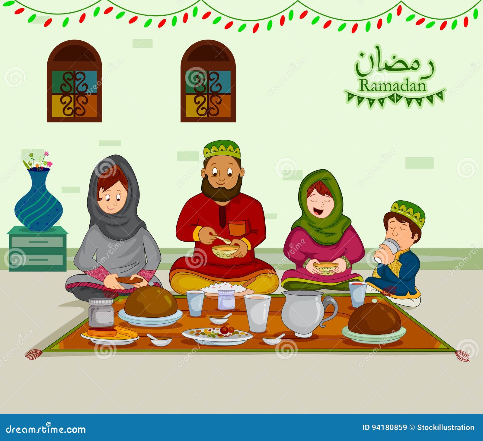 Детская ураза. Мусульманская семья вектор ифтар. Рамадан. Рамадан для детей. Мусульманская семья в Рамадан.