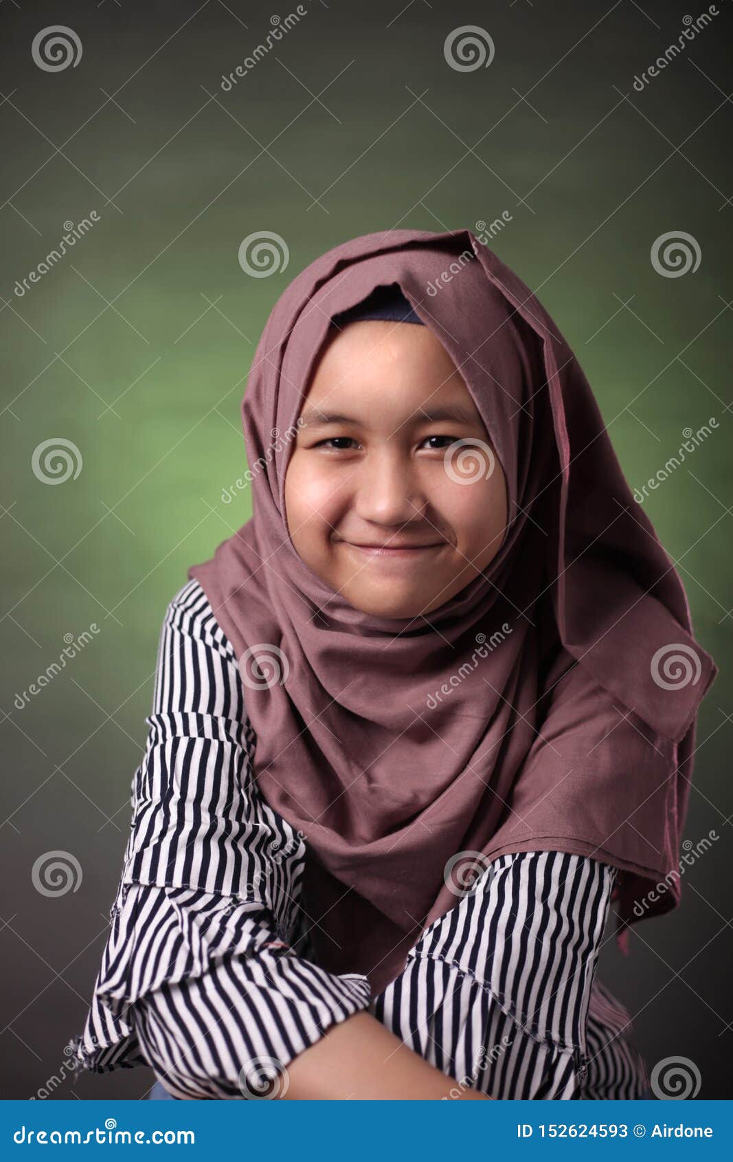 Happy Muslim Girl Stock Image Image Of Ethnic Malay