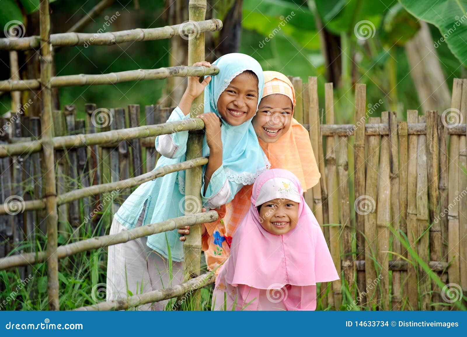 Happy Muslim Kids Outdoor stock photo. Image of indonesia ...