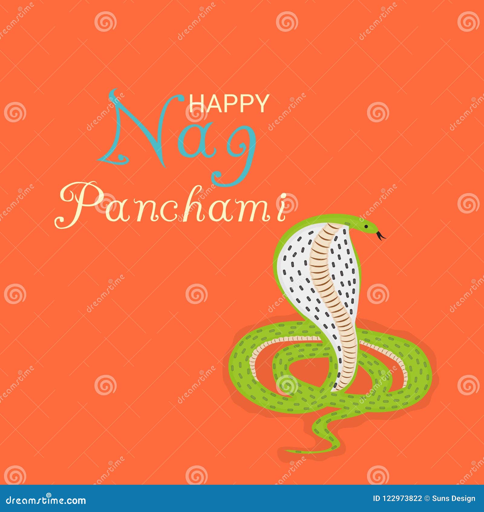 Happy Nag Panchami. stock illustration. Illustration of religious -  122973822