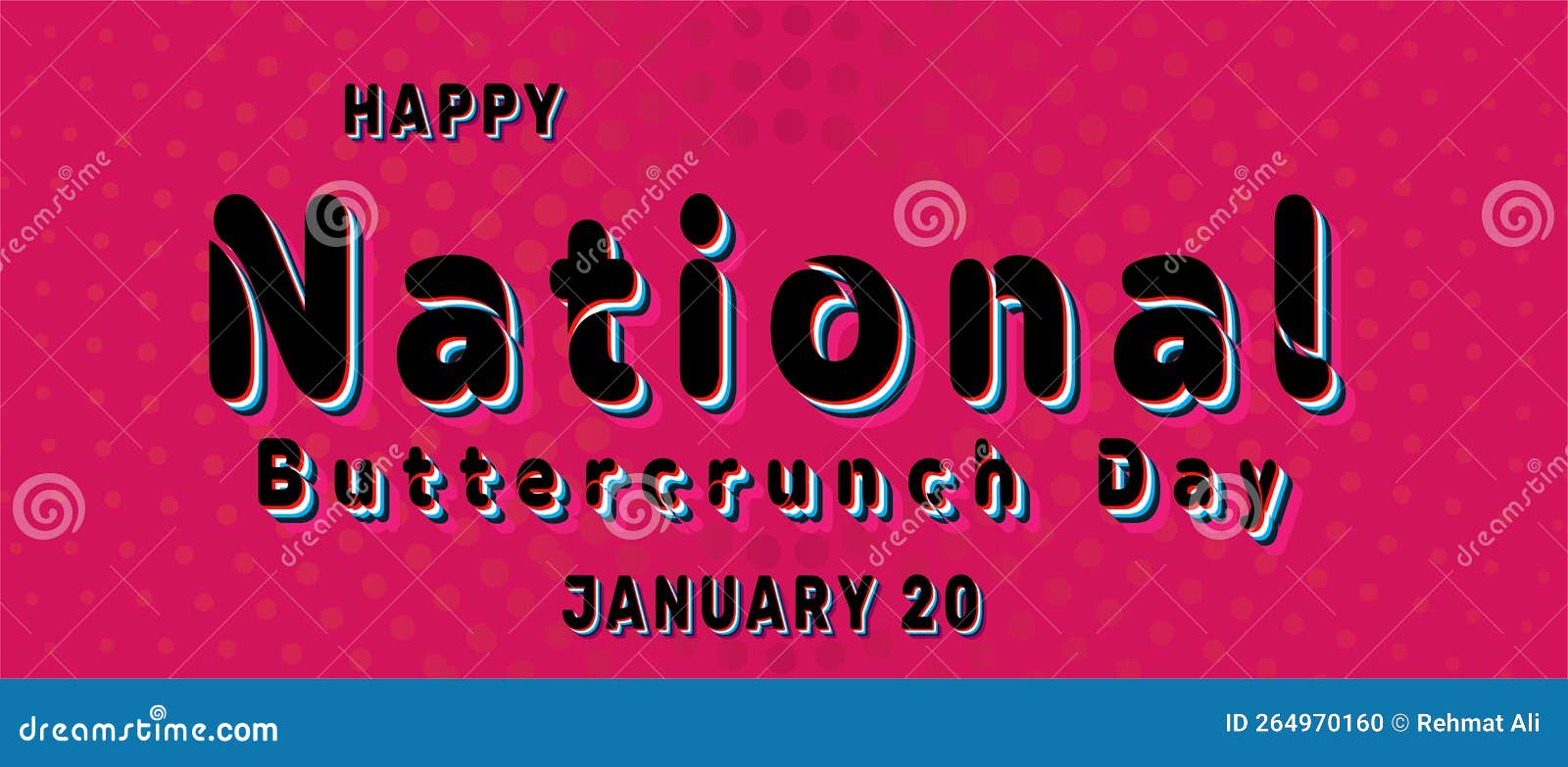 Happy National Buttercrunch Day, January 20. Calendar of January Retro