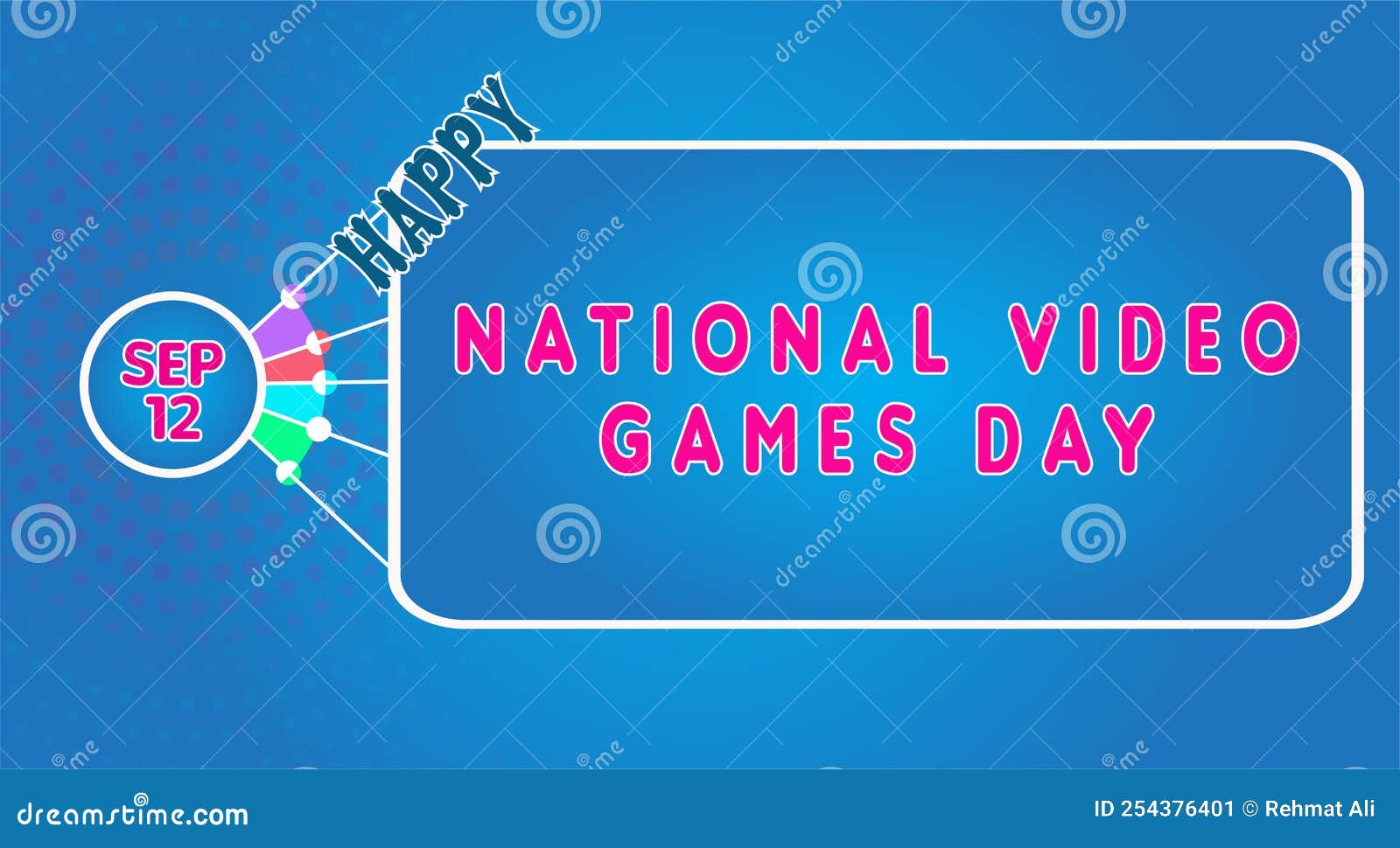 Happy National Video Games Day, September 12. Calendar of September