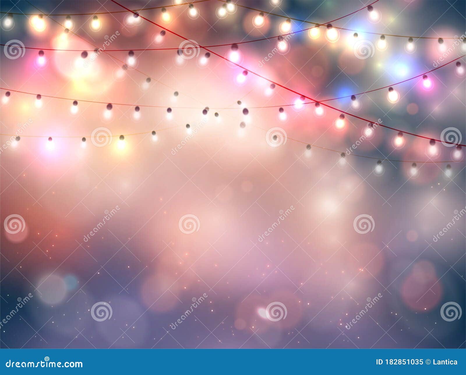 Happy New Year. Abstract Greeting Background with Bokeh, Lights and ...