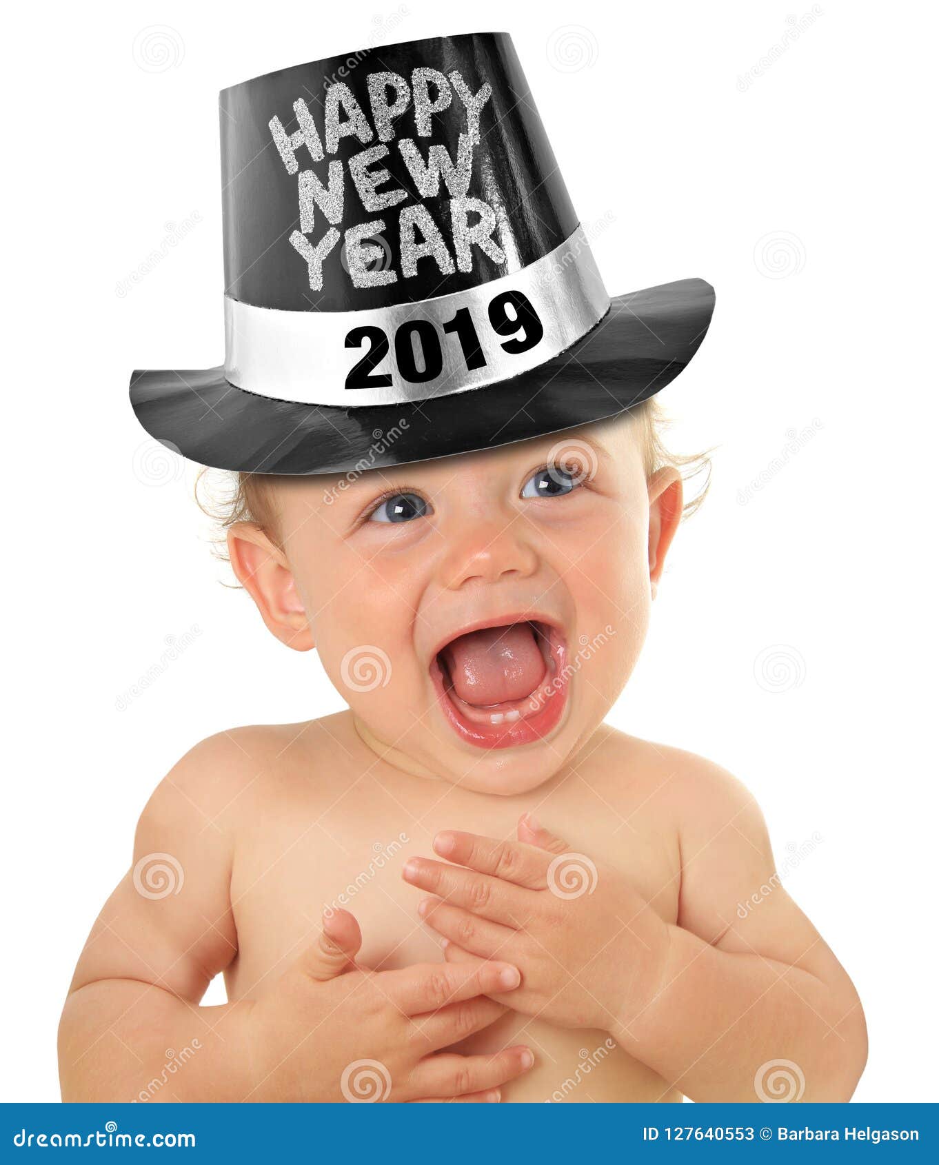 Happy new year baby 2019 stock image. Image of expression ...