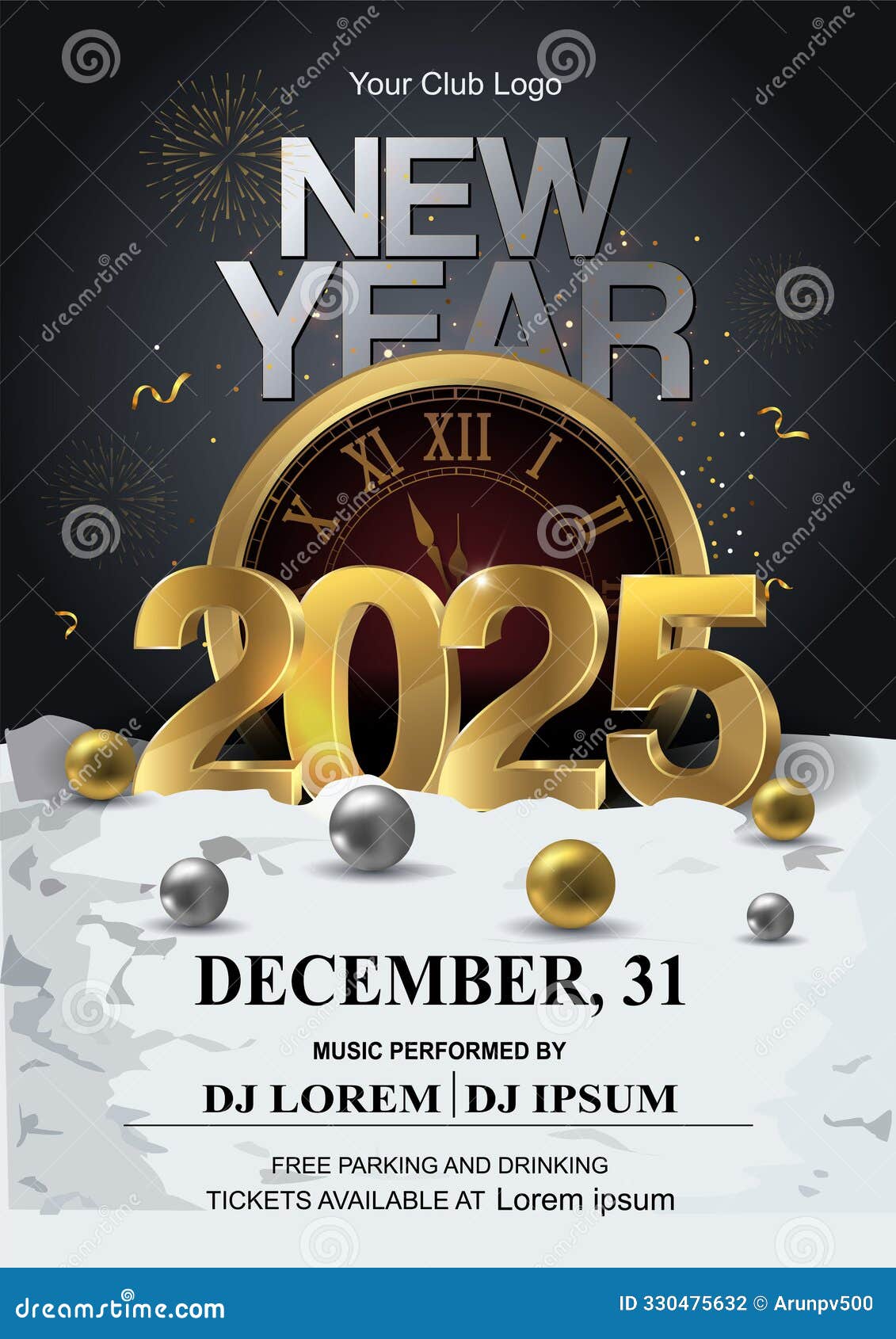 2025 happy new year background for your flyers and greetings card or new year themed party invitation. abstract 