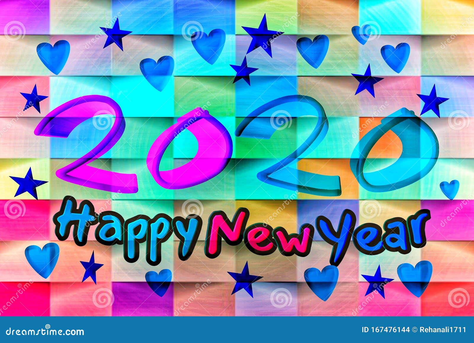 Happy New Year 2020 Banner. Happy New Year 2020 Design with Love ...