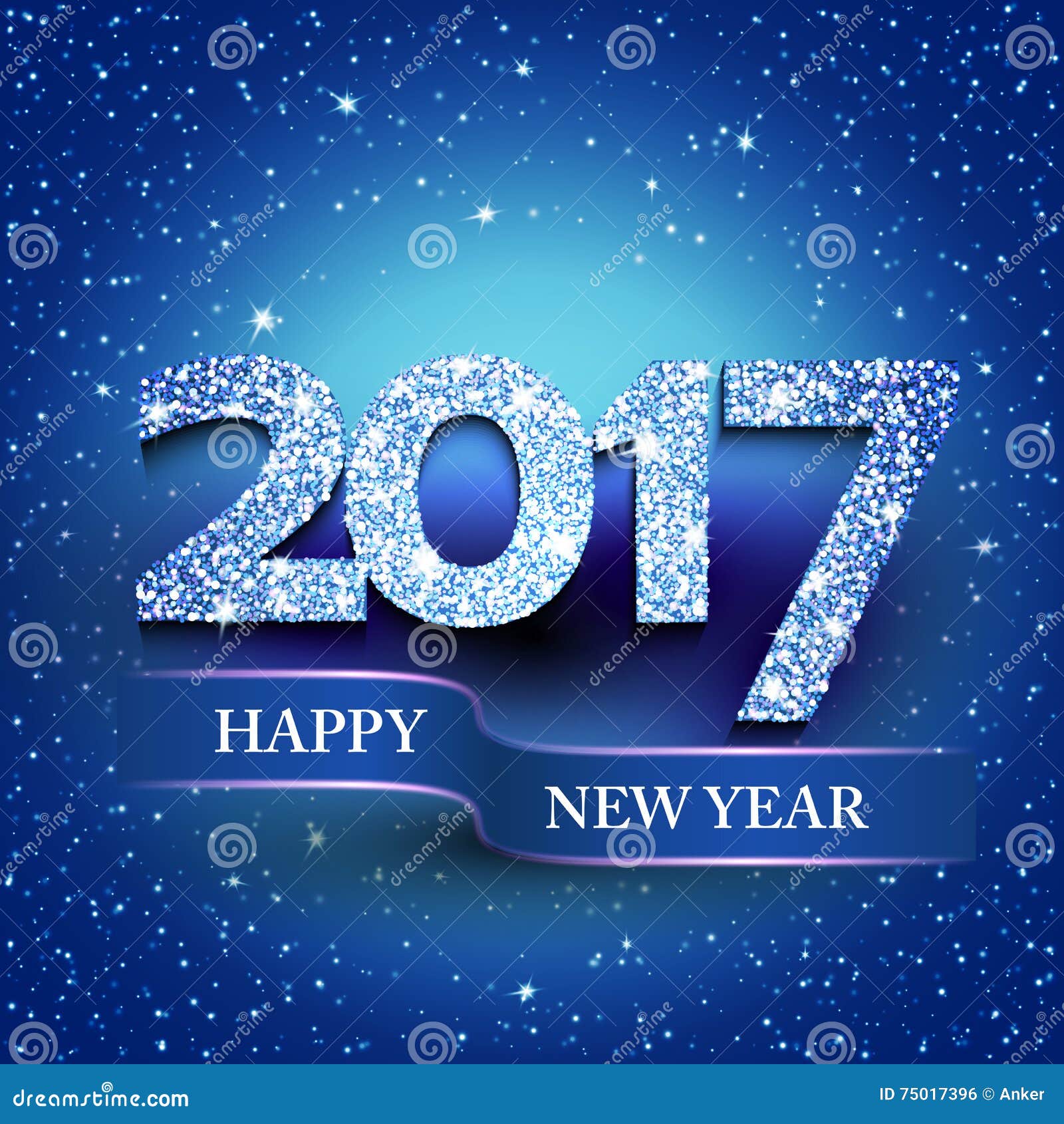 Beautiful purple background for 2017 new year Vector Image
