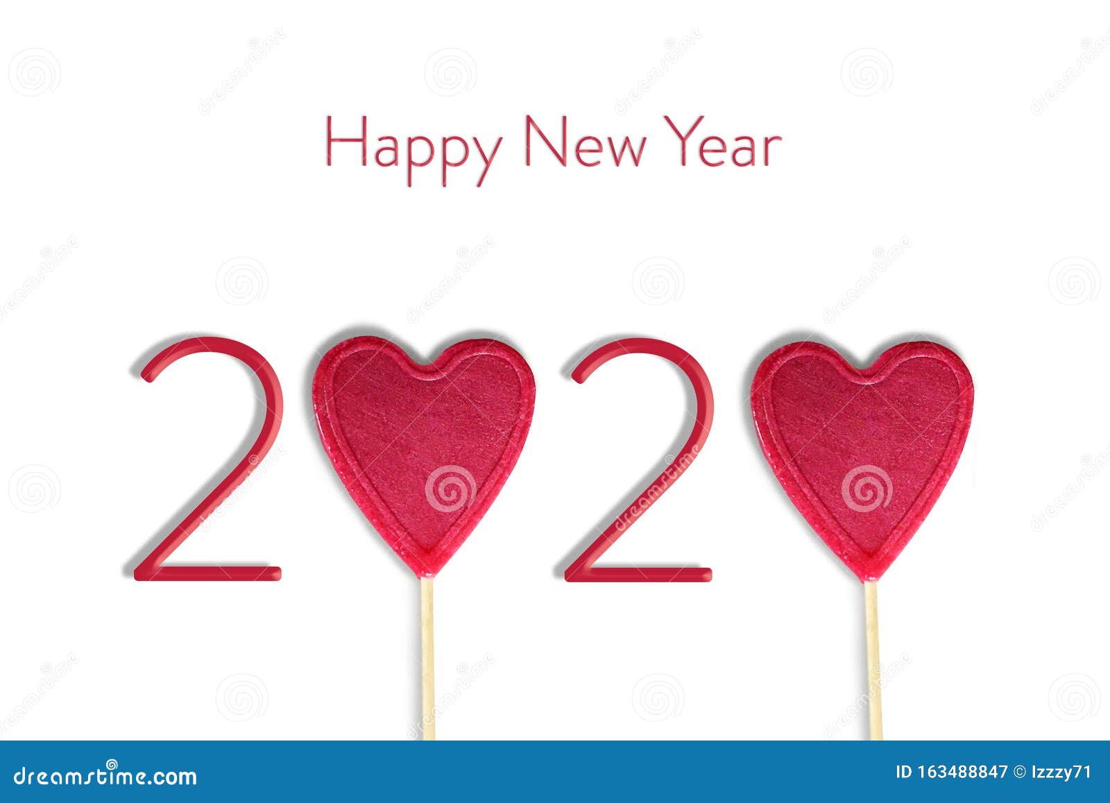 Happy New Year Card. 2020 New Year Concept Stock Image - Image of ...