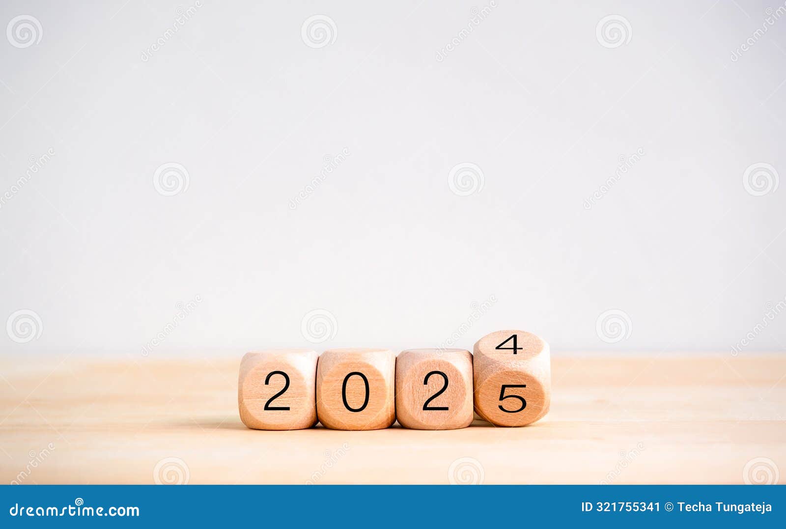 2025 Happy New Year with Change To New Era Concept. Flipping the 2024