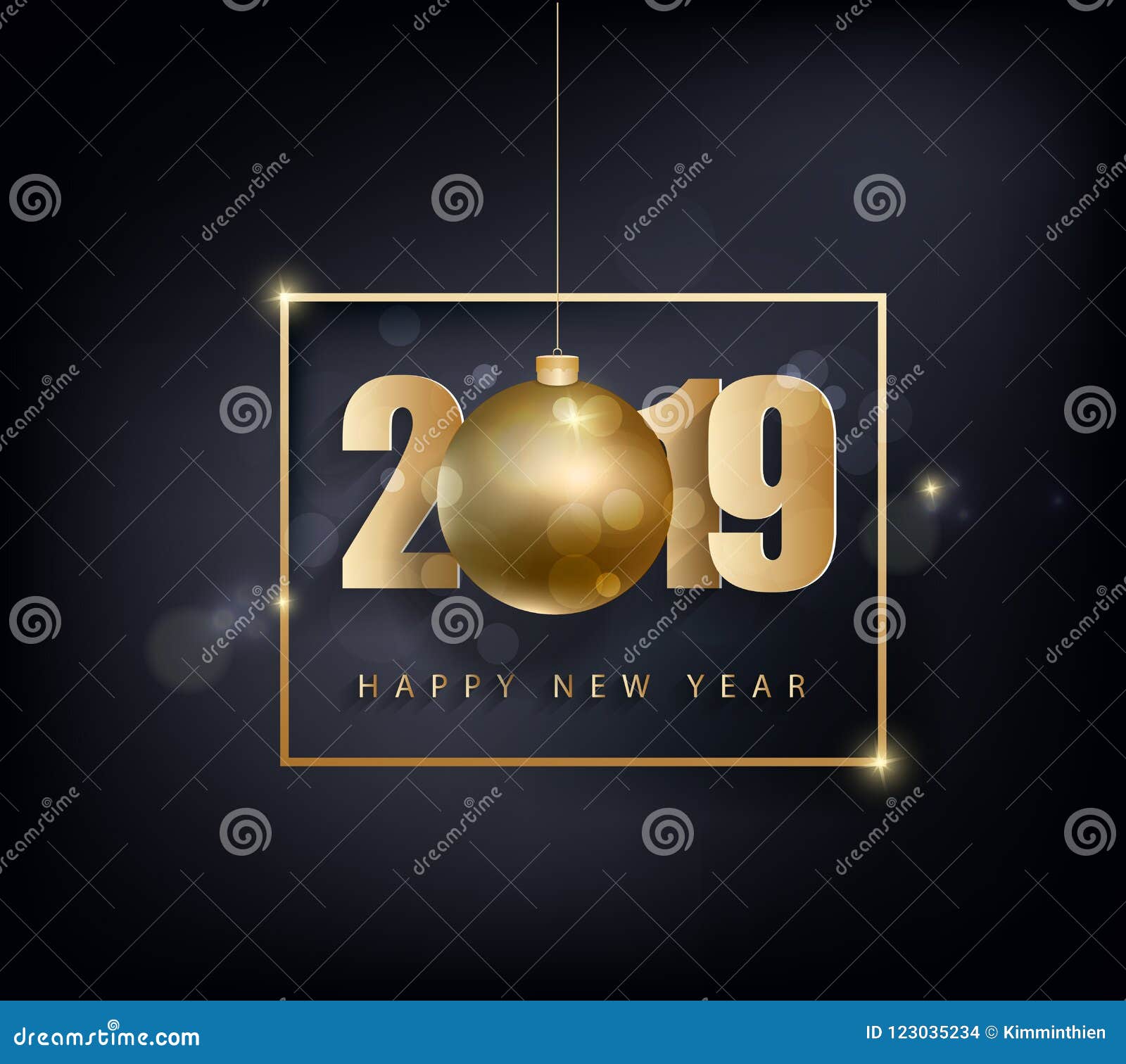 Download Happy New Year 2019 And Merry Christmas Stock Vector Illustration of celebration anniversary Download p