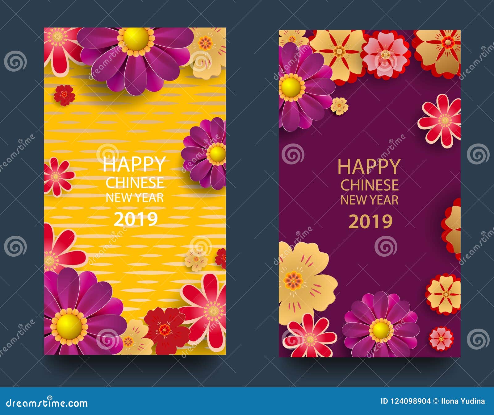 happy new year 2019 chinese new year greeting card poster flyer or happy new years chinese