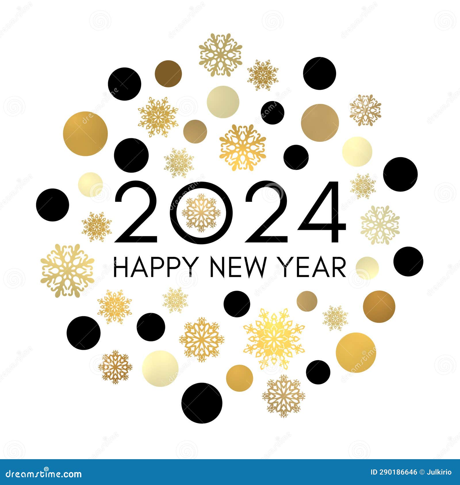 happy new year 2024 circle concept.