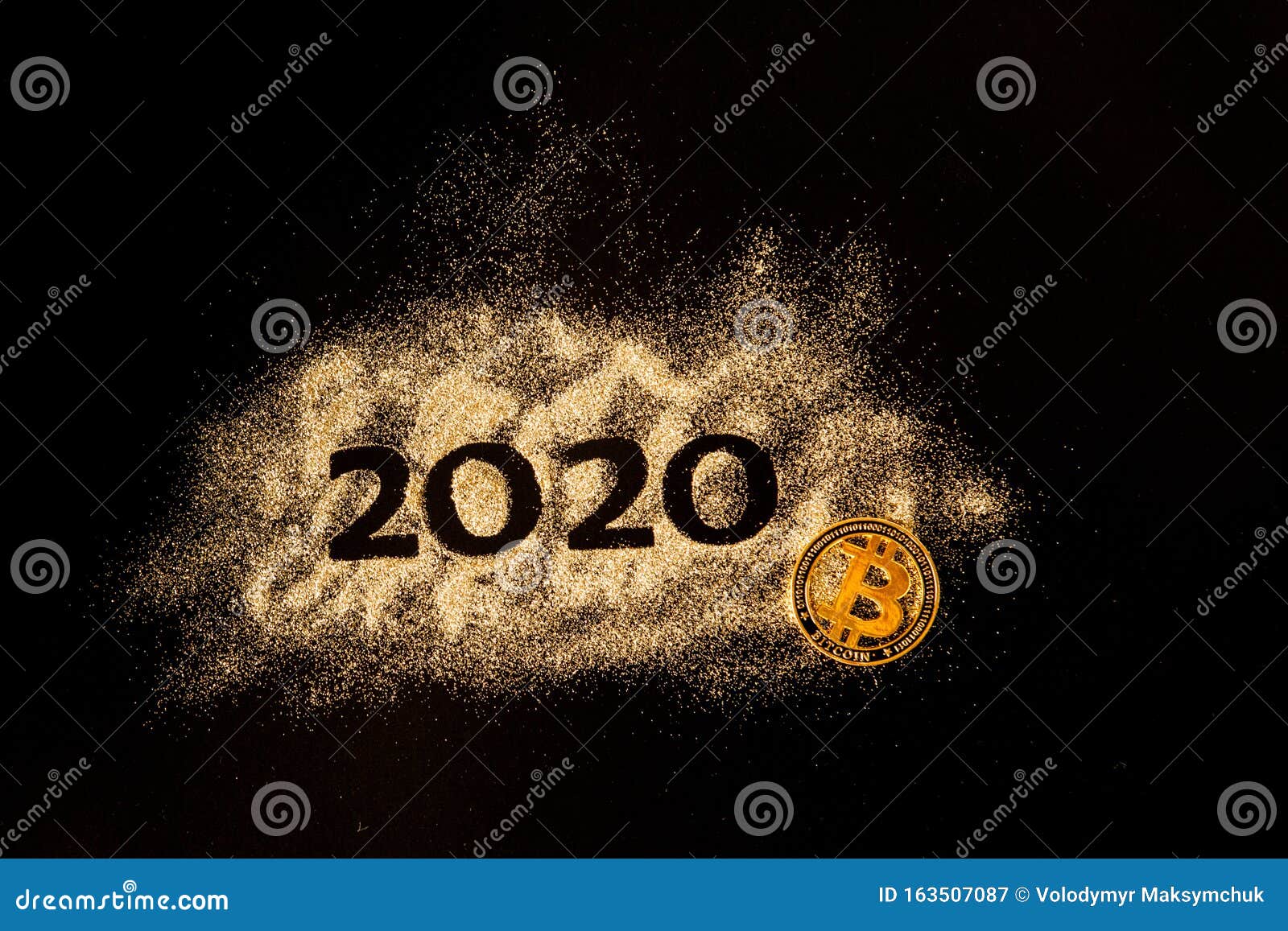 Happy New Year 2020 . Creative Collage of Numbers Two and Zero ...