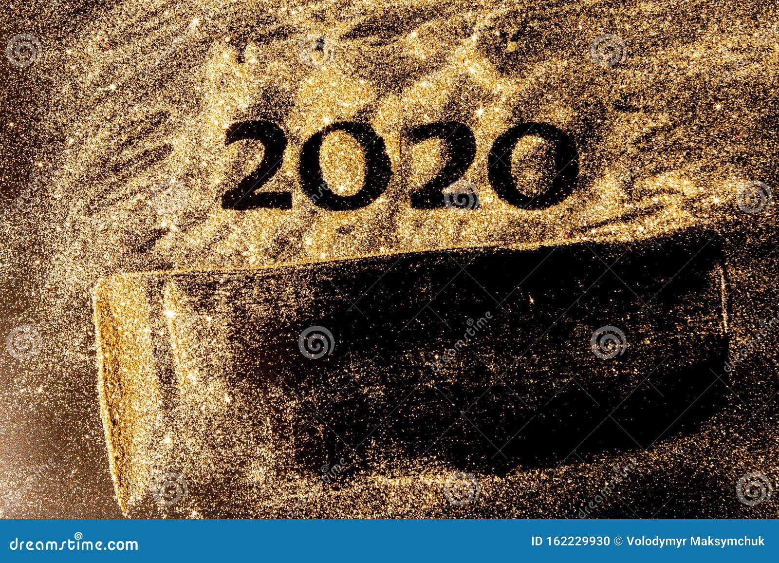 Happy New Year 2020. Creative Collage of Numbers Two and Zero Made ...