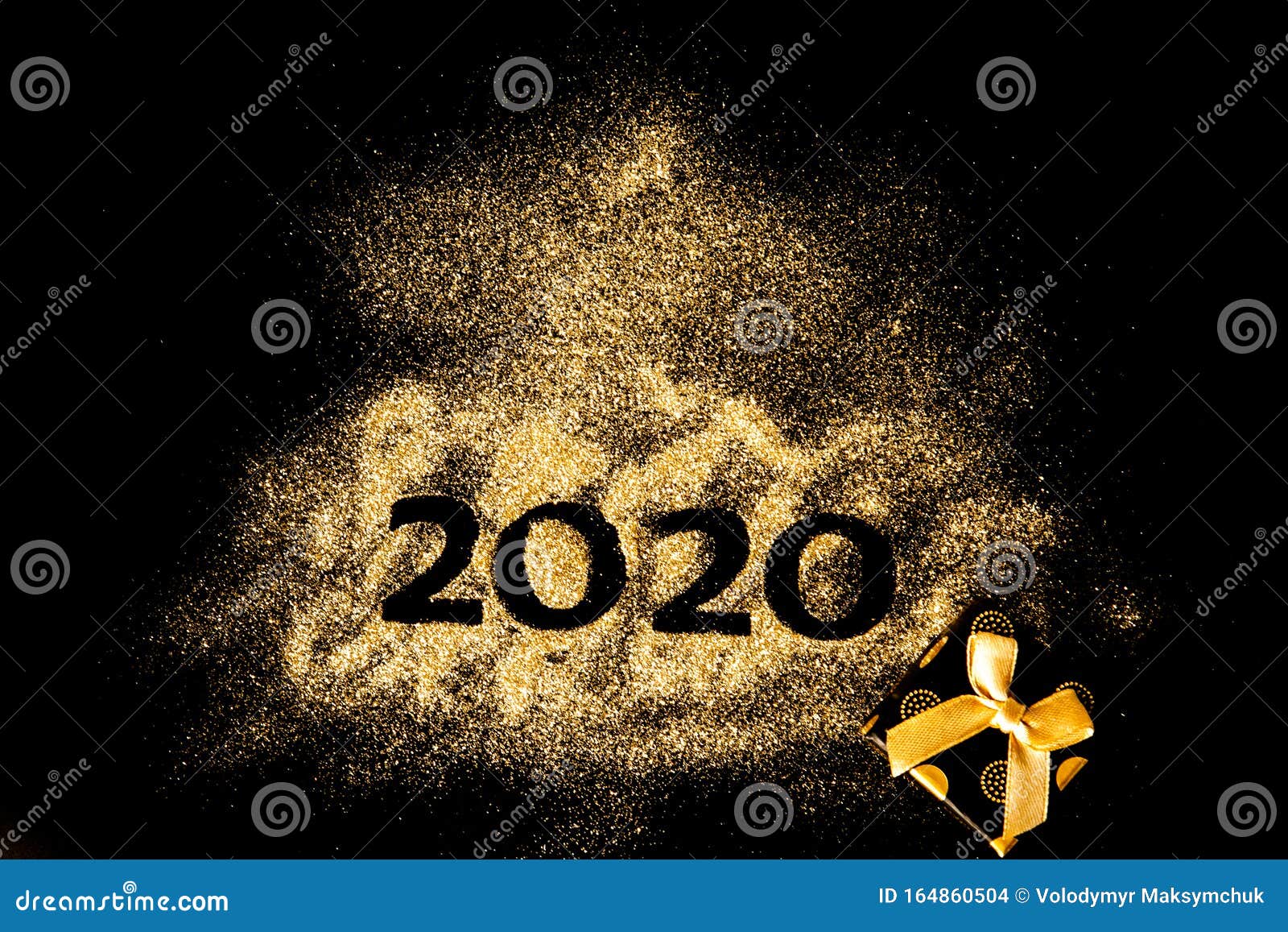Happy New Year 2020 . Creative Collage of Numbers Two and Zero ...