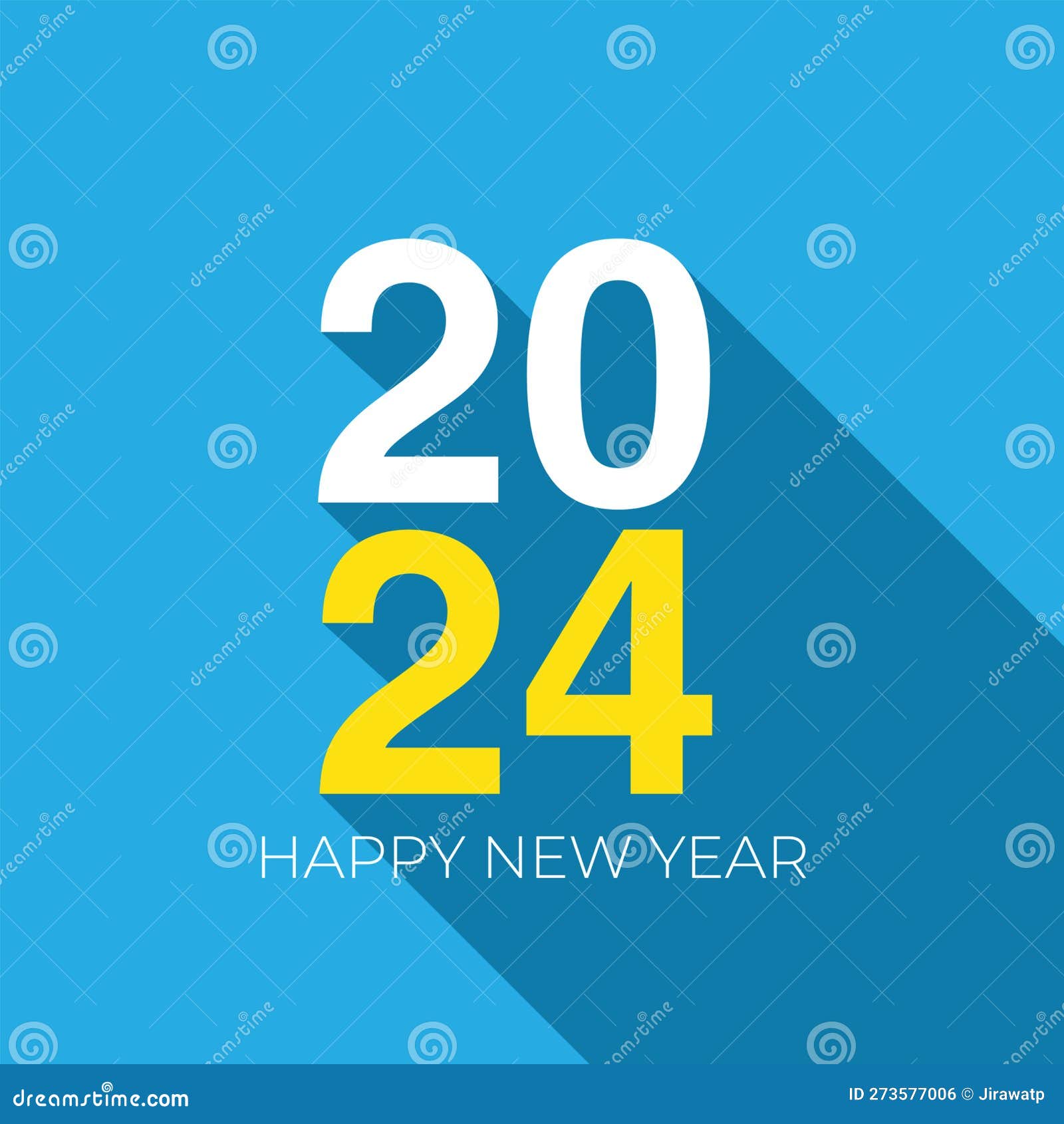 2024 Happy New Year Celebration, Typography Text 2024 Font, Text