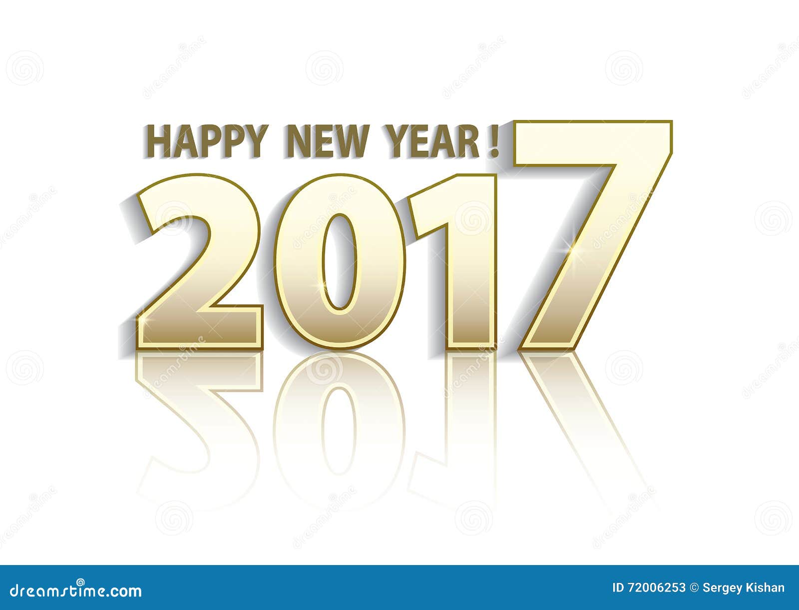 Happy New Year 2017 Cartoon Vector | CartoonDealer.com ...