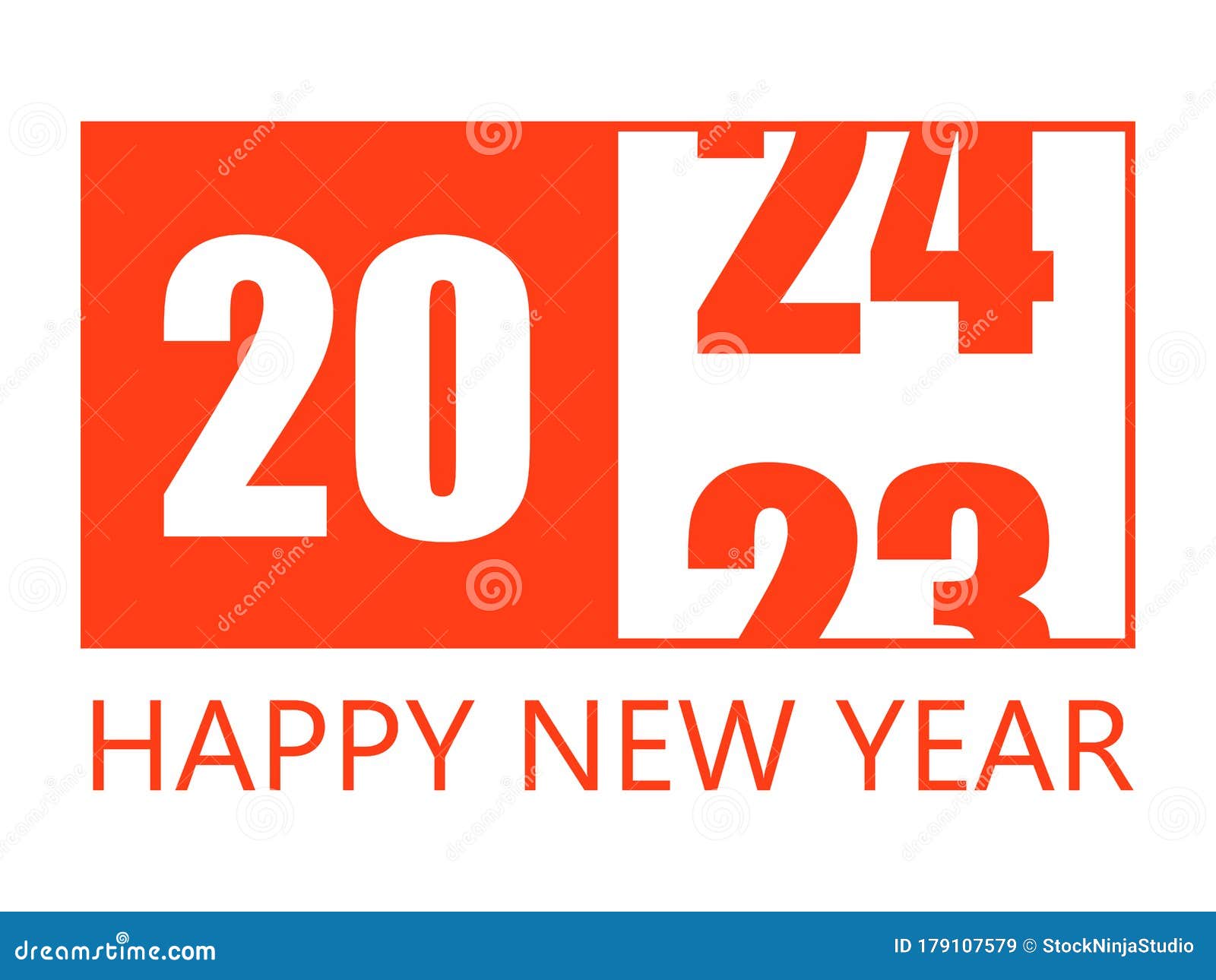 Happy New Year 2024 Design Template. Modern Design for Calendar ...