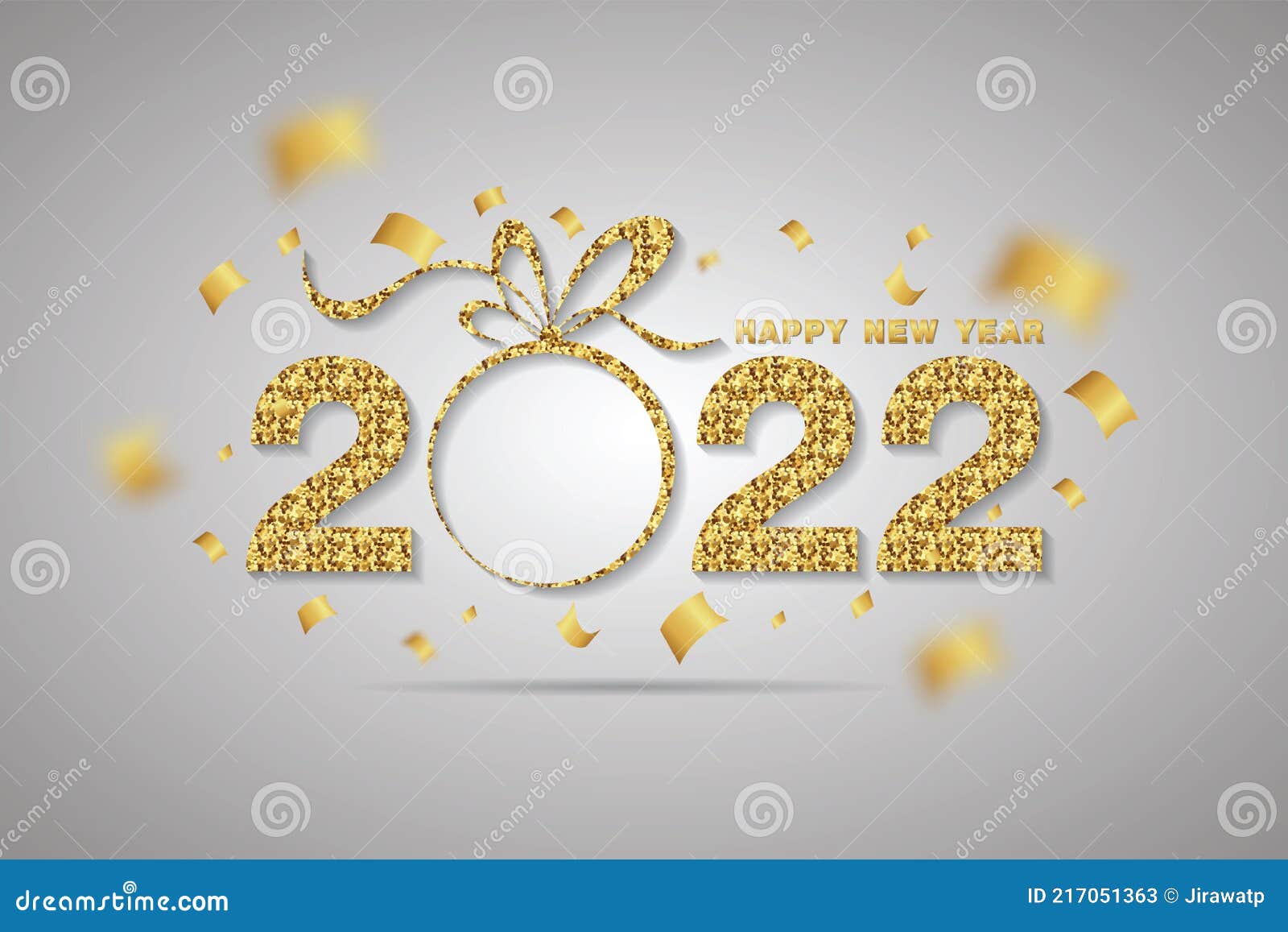 2022 Happy New Year Elegant Design - Vector Illustration of Golden 2022  Logo Numbers on Gray Background. Stock Vector - Illustration of isolated,  banner: 217051363