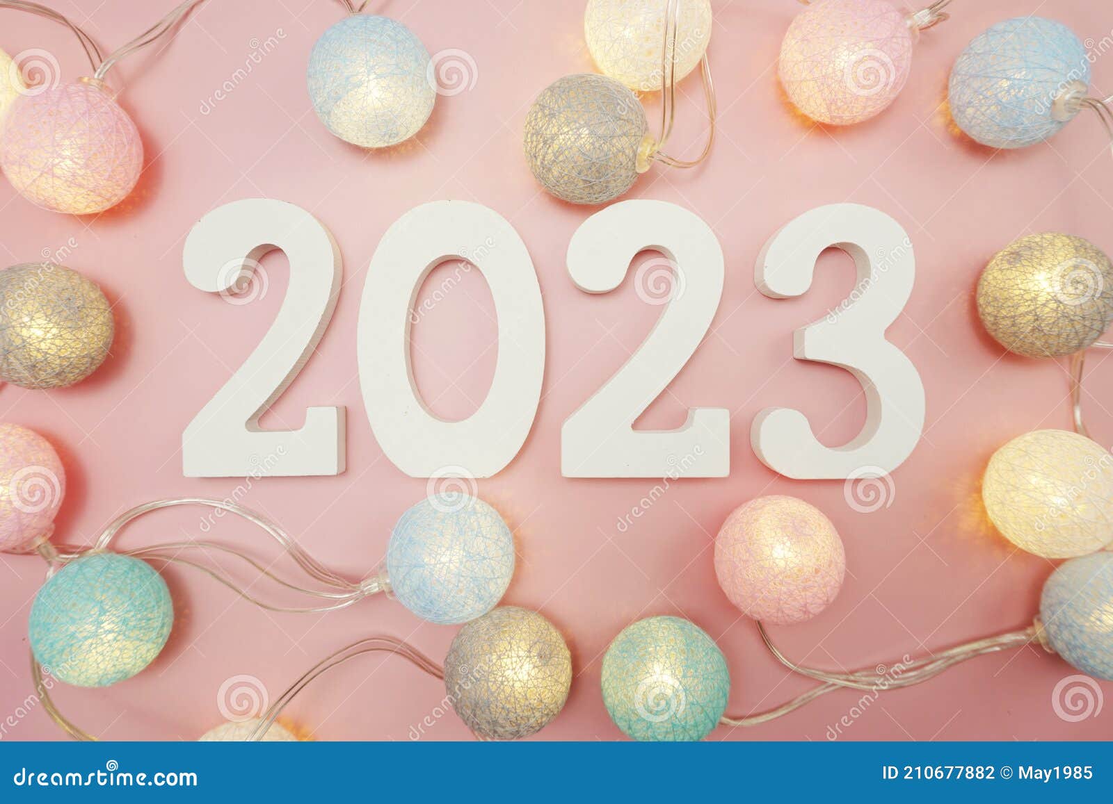 Happy New Year 2024 Festive Background with Space on Pink ...