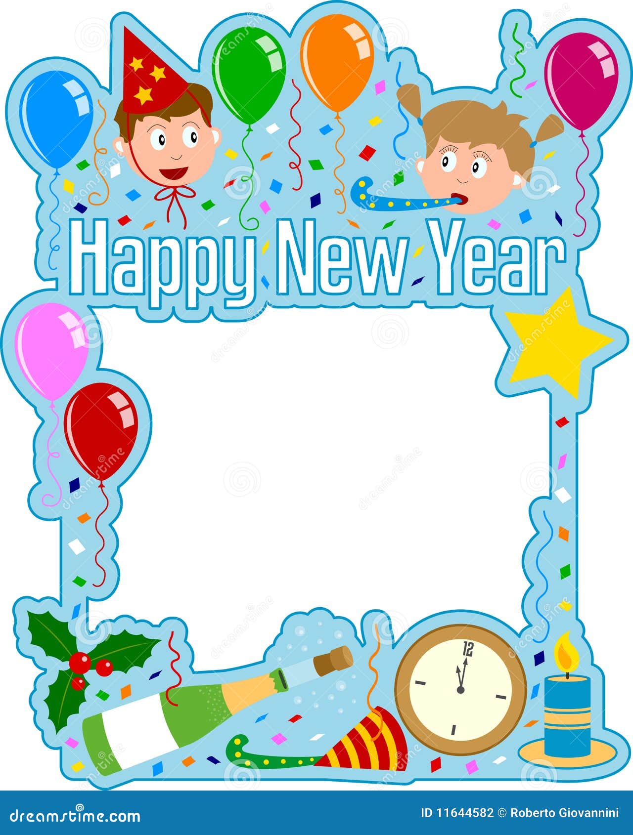 new year clip art borders - photo #34