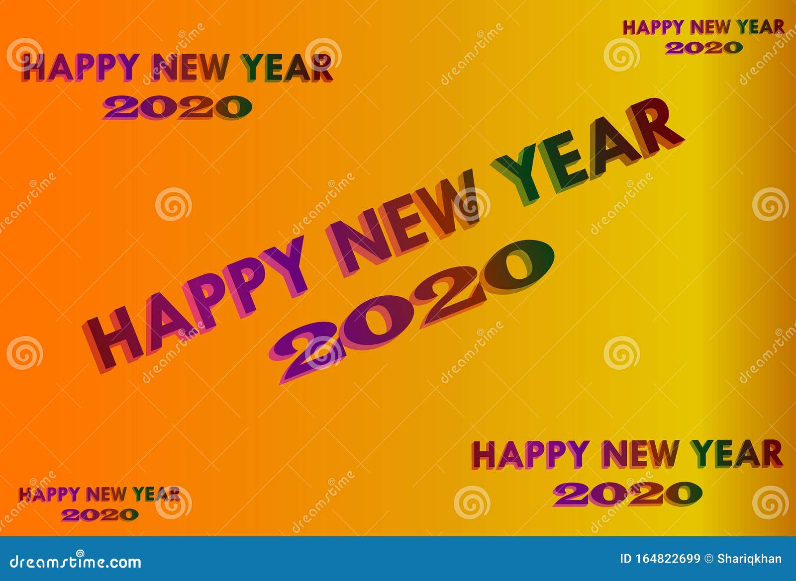 Happy New Year 2020 Graphics Background Wallpaper Greeting Stock