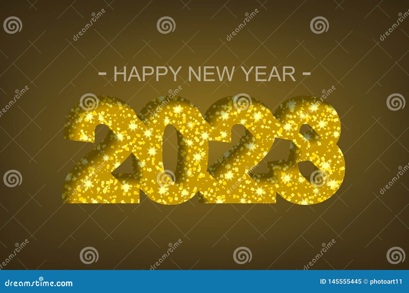 Happy New Year 2023 - Greeting Card, Flyer, Invitation - Vector Stock Vector - Illustration Of ...