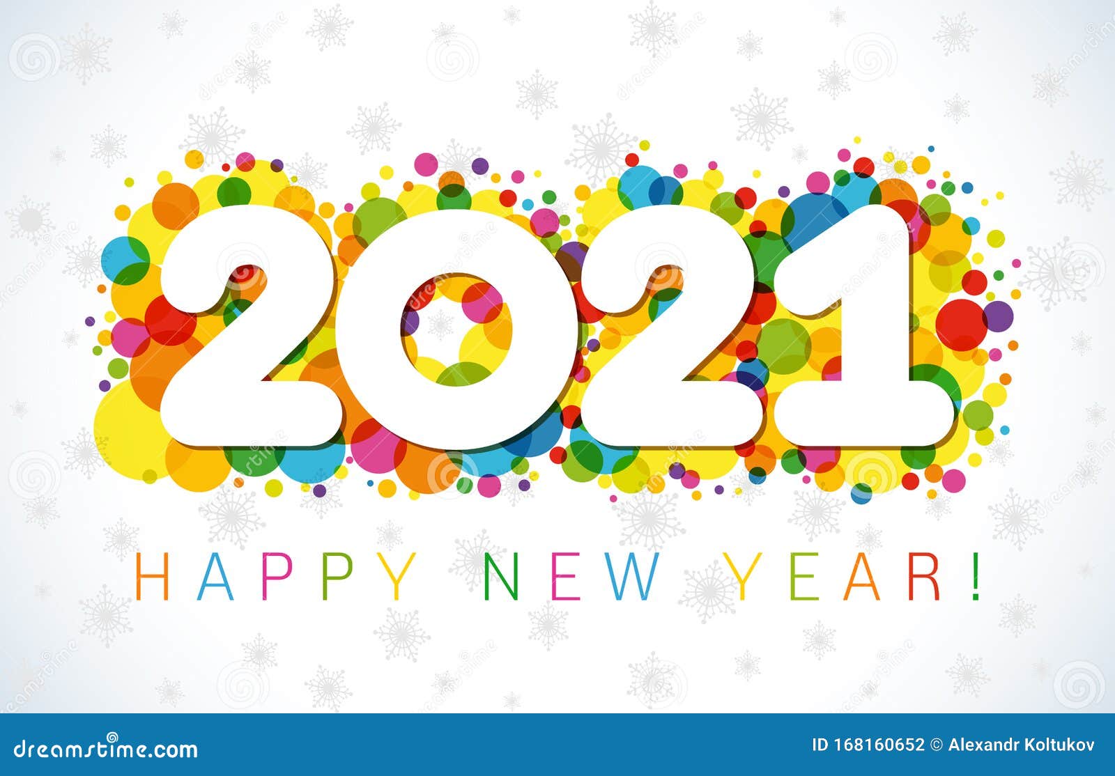 A Happy New Year 2021 logo stock vector. Illustration of ...