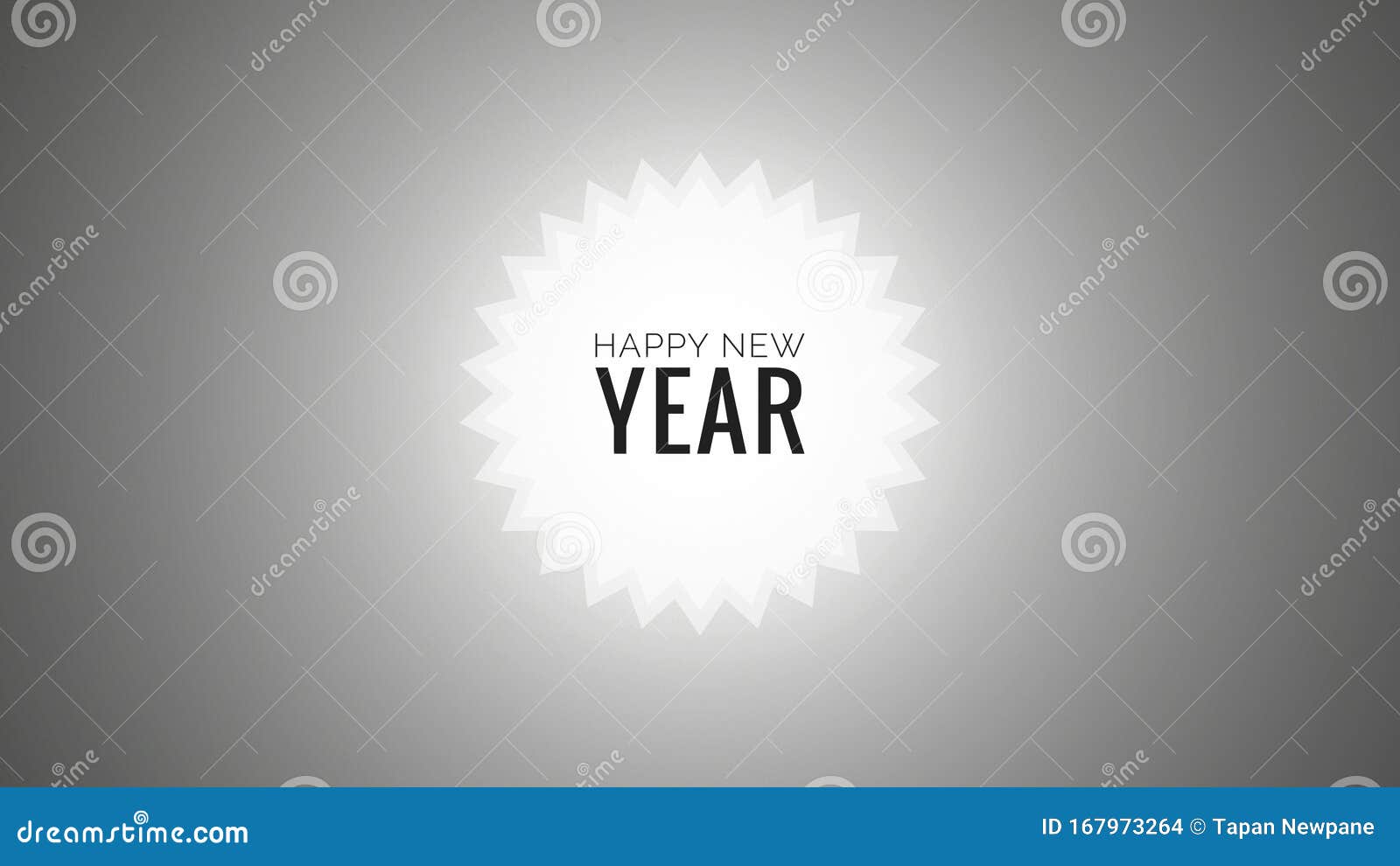 2020 Happy New Year Greetings Card Design Template Logo Black and White