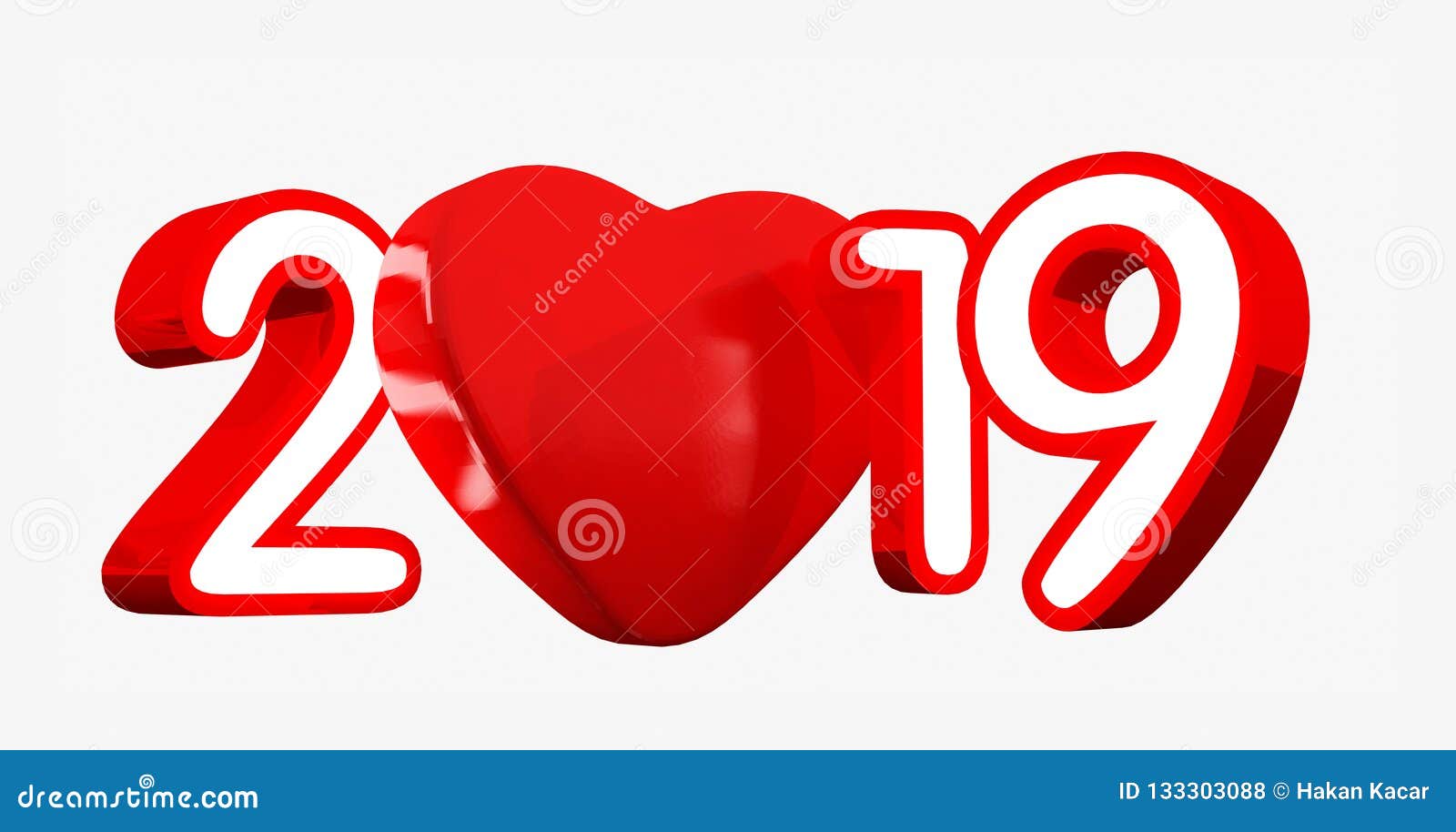 Happy New Year 19 Love Logo
