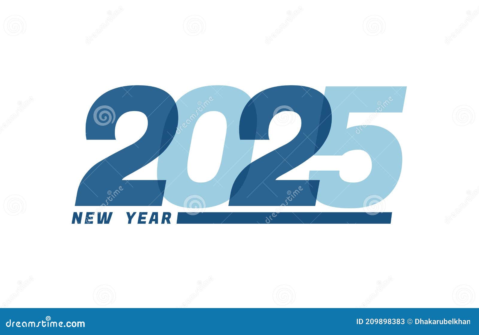Happy New Year 2025. Happy New Year 2025 Text Design for Brochure