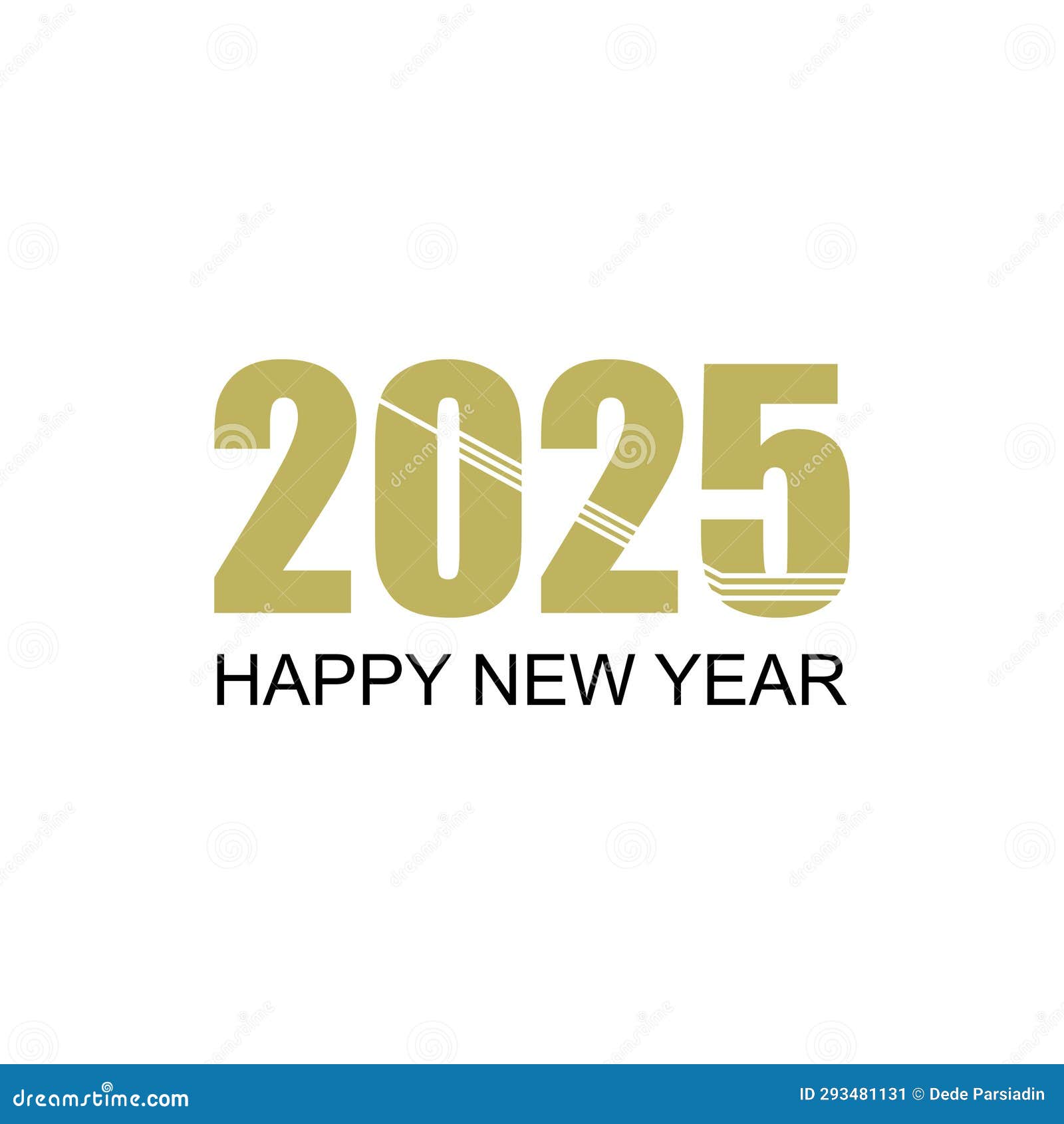 Happy New Year 2025 Text Design. Cover of Business Diary for 2025 with Wishes. Brochure Design