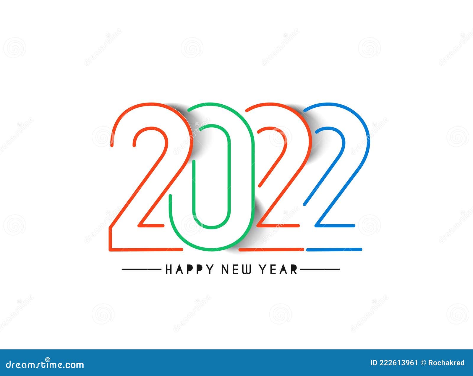 Happy New Year 2023 Text Design. Vector Illustration | CartoonDealer ...