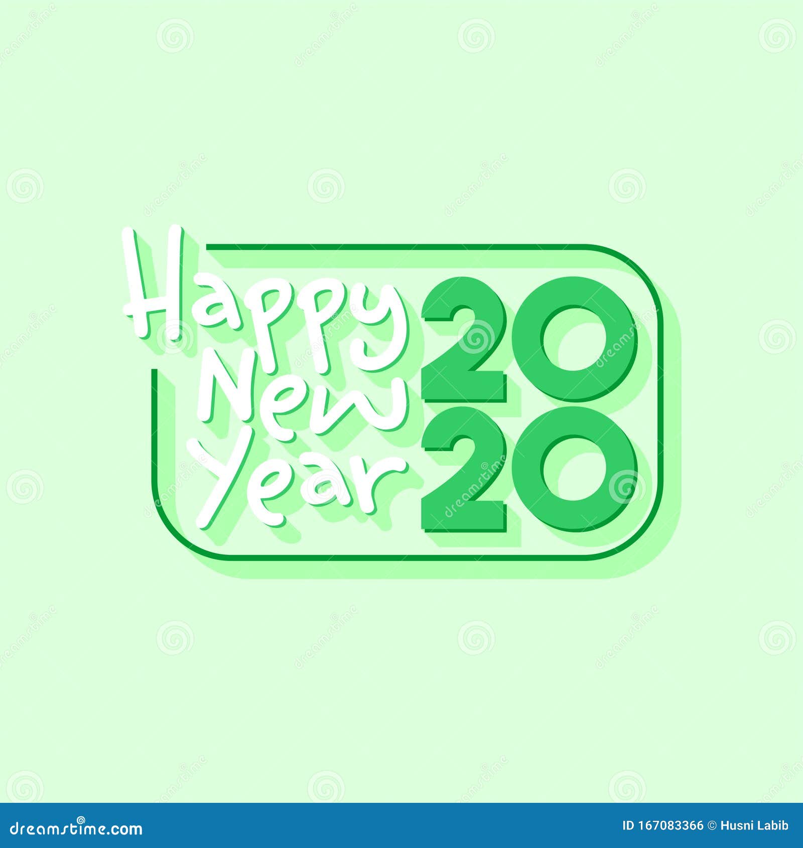 happy new year typography text