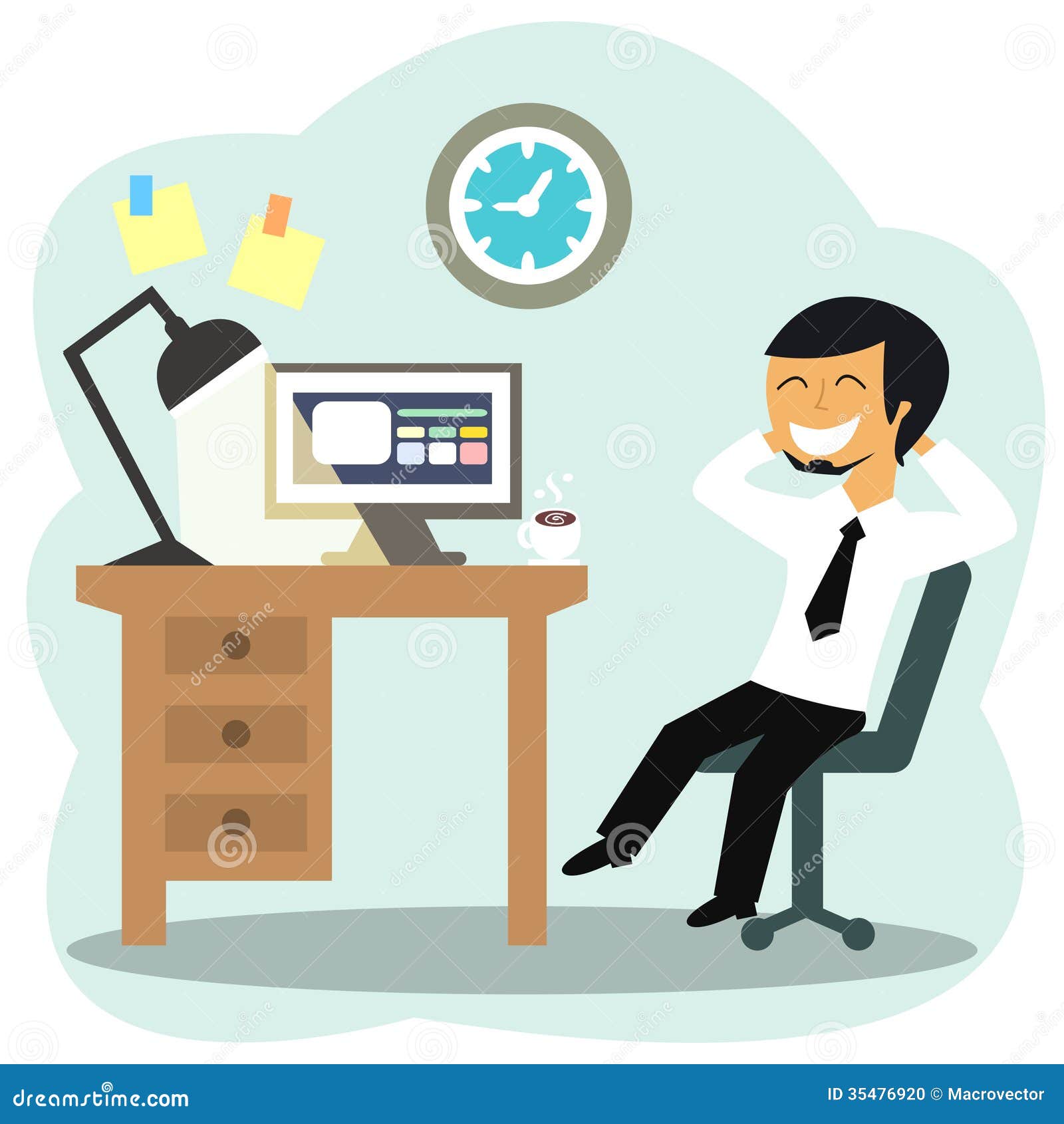 happy office worker clipart - photo #4