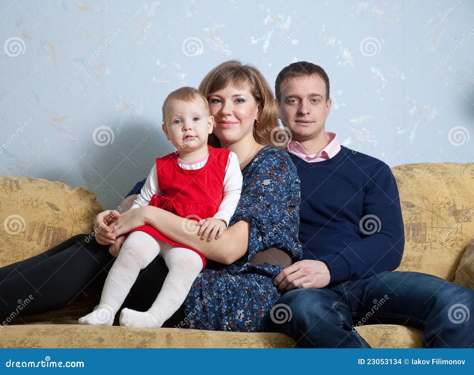 Happy parents with child stock photo. Image of smiling - 23053134
