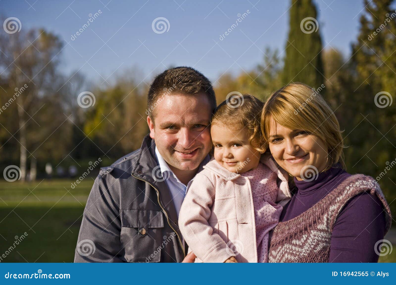 Happy parents and kid stock image. Image of people, father - 16942565