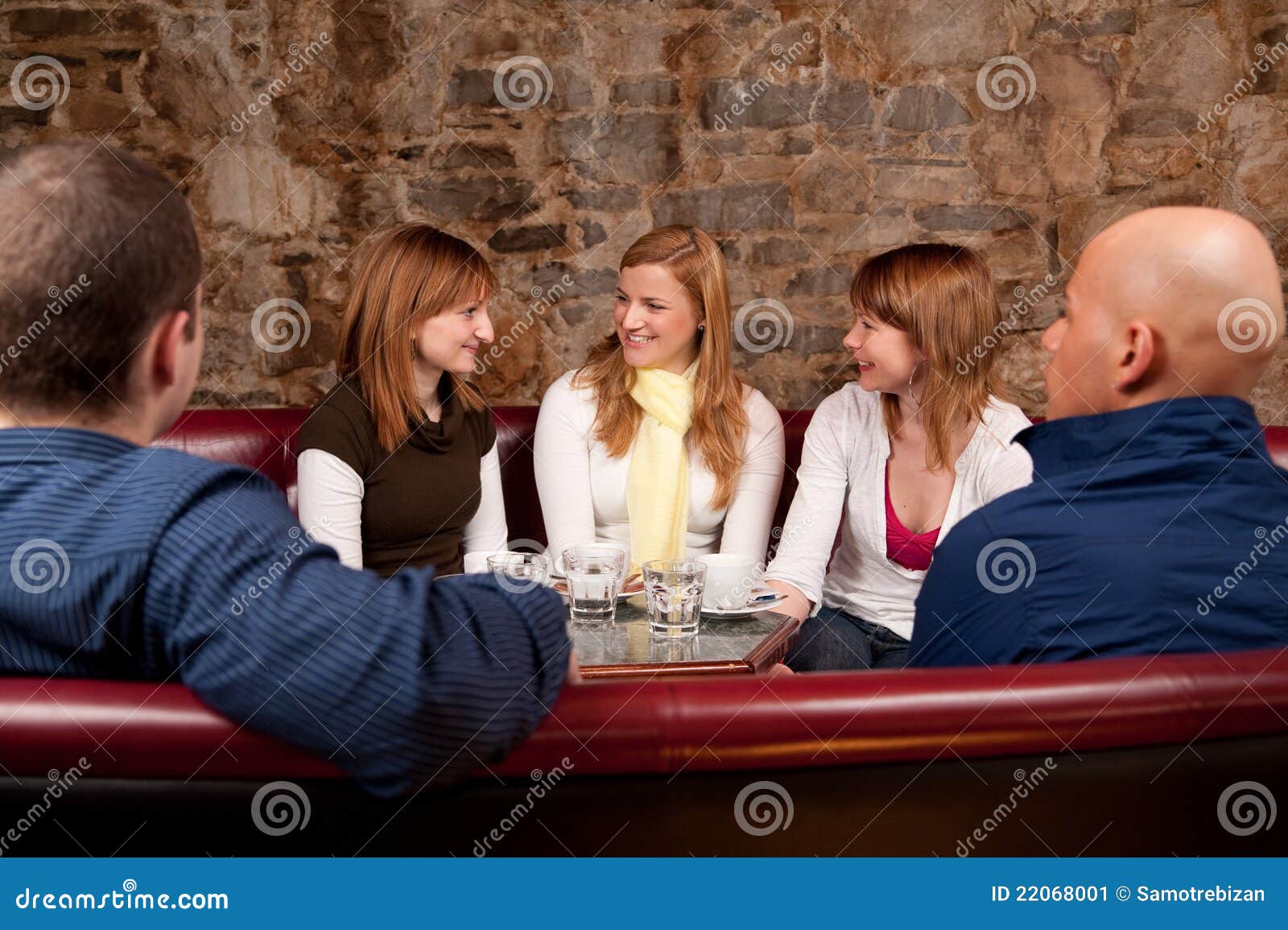 Happy People Drinking Coffee Stock Image Image 22068001